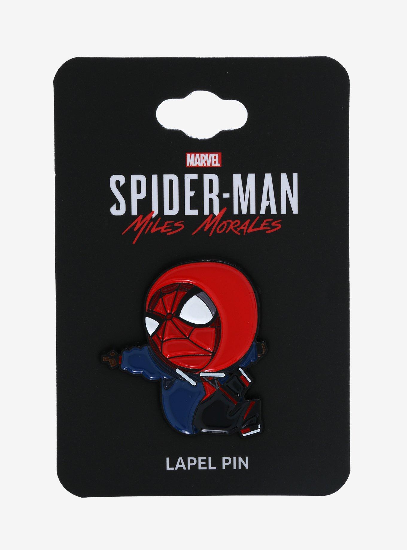 Marvel Spider-man: Into the Spiderverse Chibi Miles Morales in Hoodie Enamel Pin - BoxLunch Exclusive, , alternate