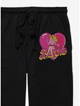 Barbie Logo Heart Pajama Pants, BLACK, alternate