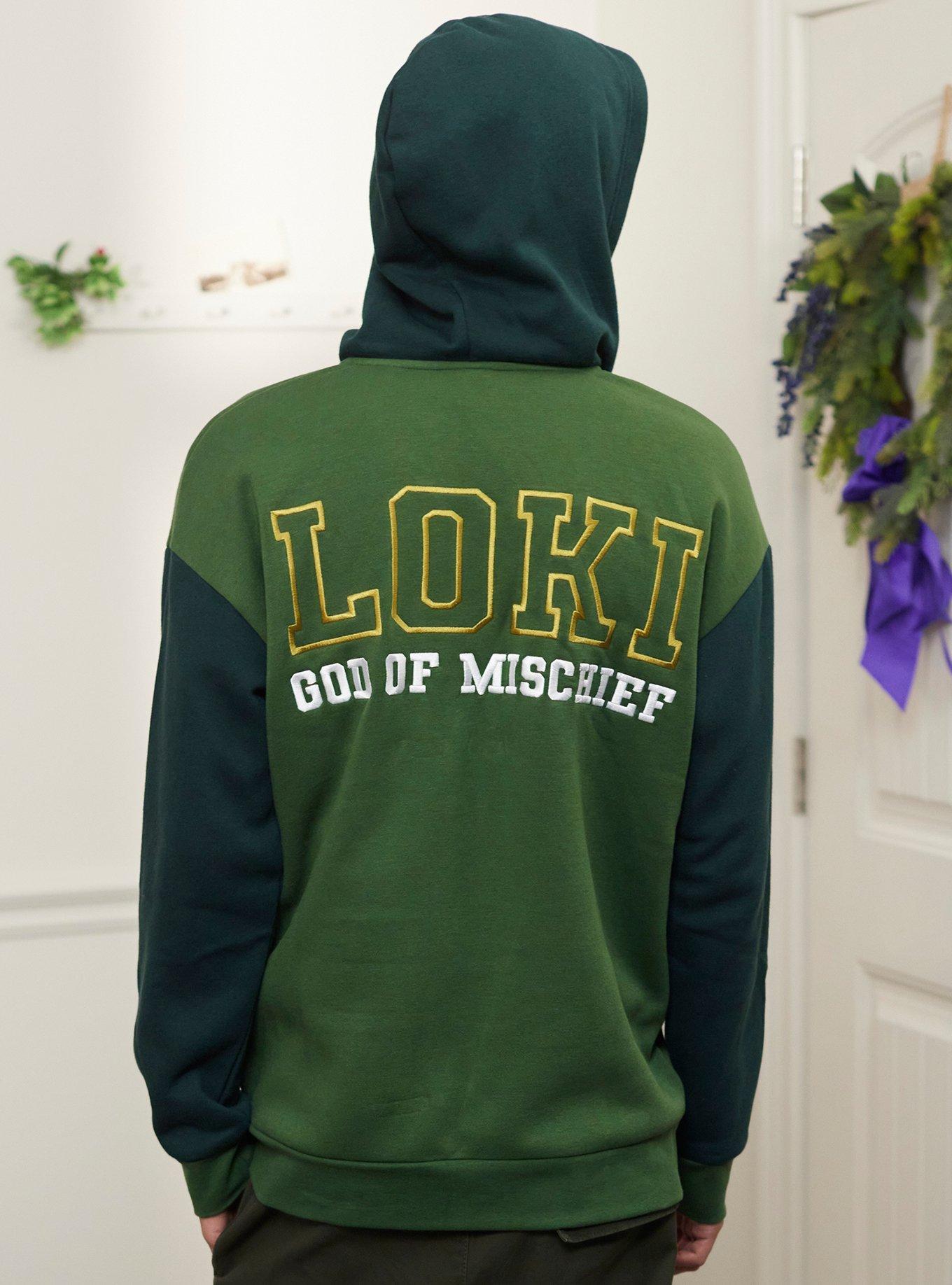 Our Universe Marvel Loki Mischief Hoodie, DARK GREEN, alternate