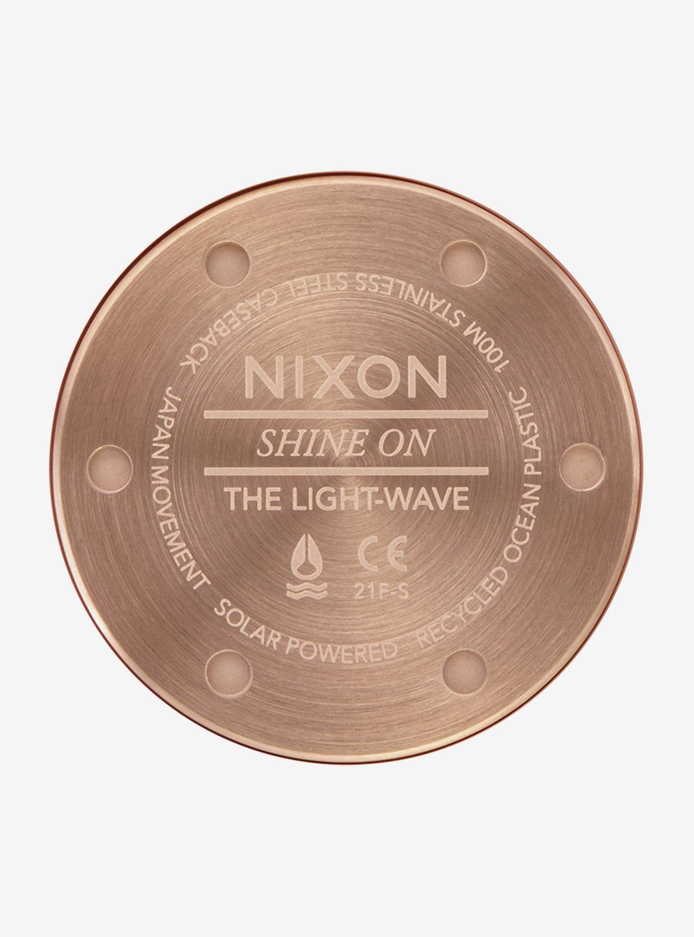 Nixon Light-Wave Light Pink Rose Gold Watch, , alternate