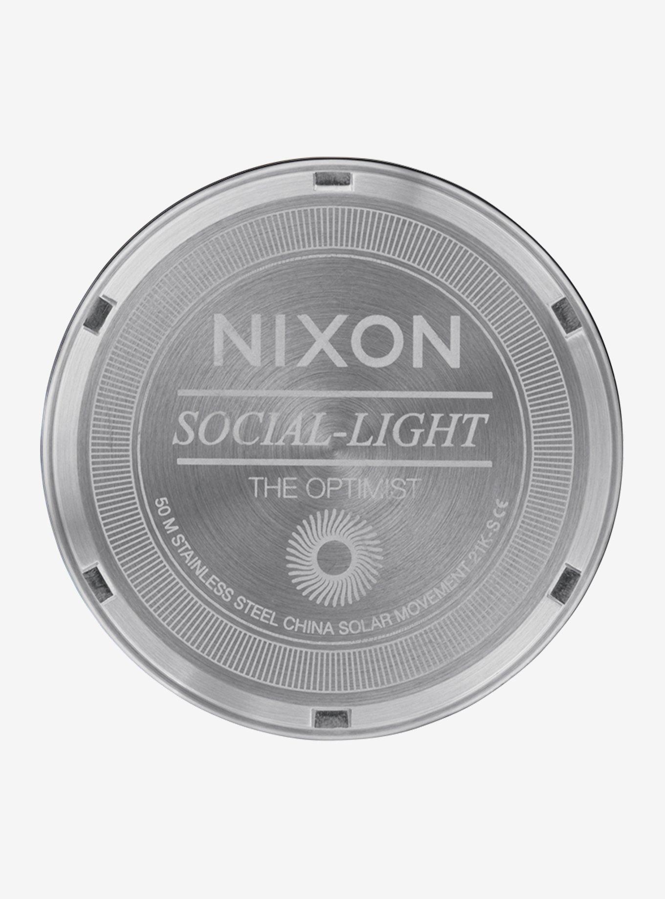Nixon Optimist Silver Gold Watch, , alternate