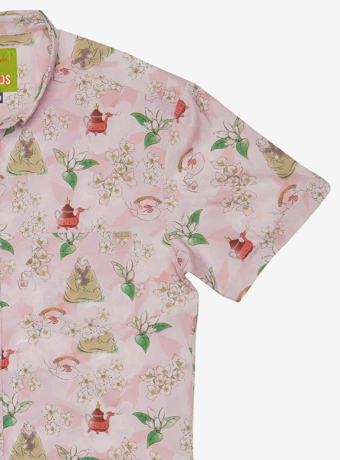 RSVLTS Avatar: The Last Airbender "Jasmine Dragon" Button-Up Shirt, PINK, alternate