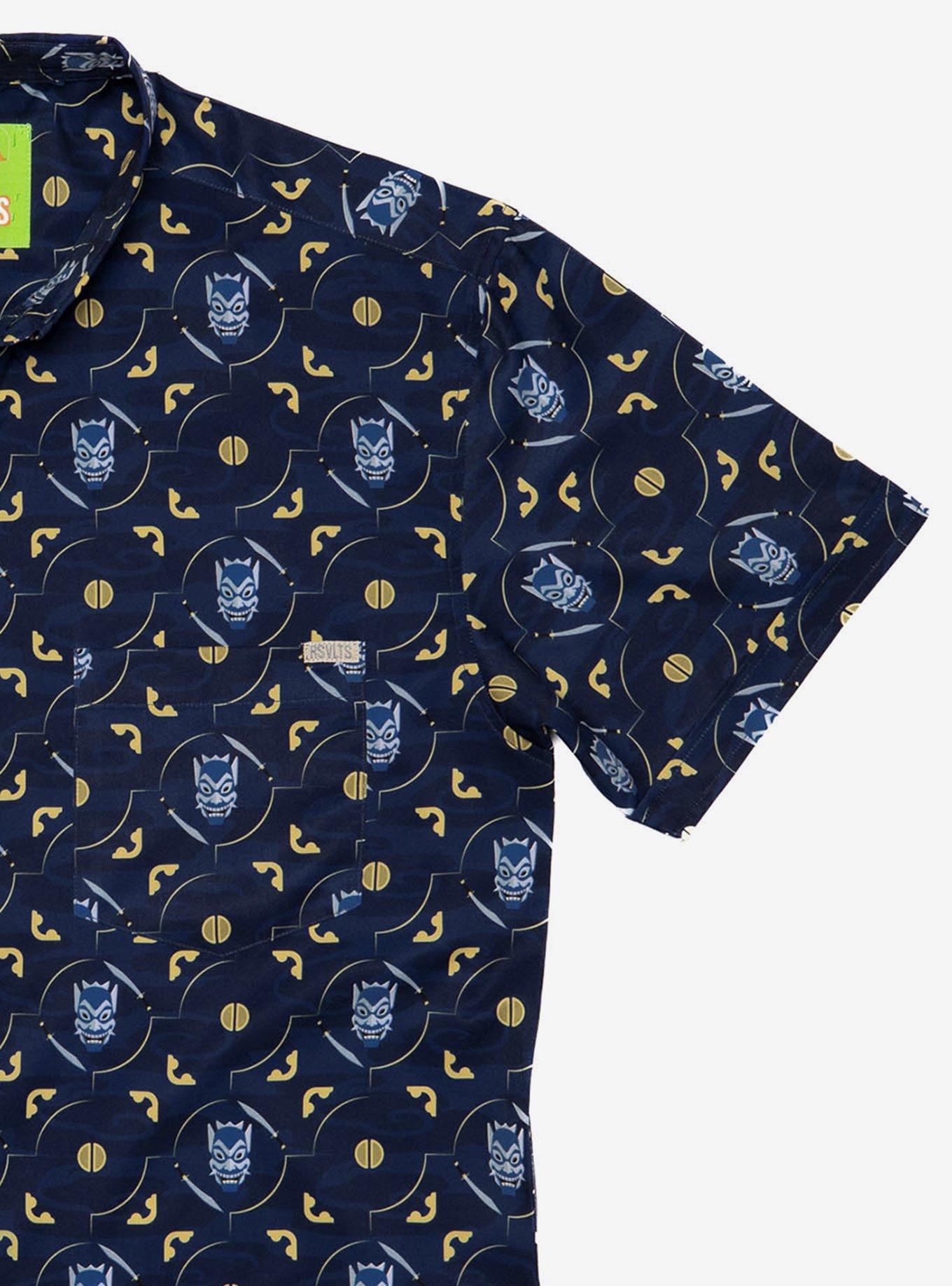 RSVLTS Avatar: The Last Airbender "The Blue Spirit" Button-Up Shirt, BLUE, alternate