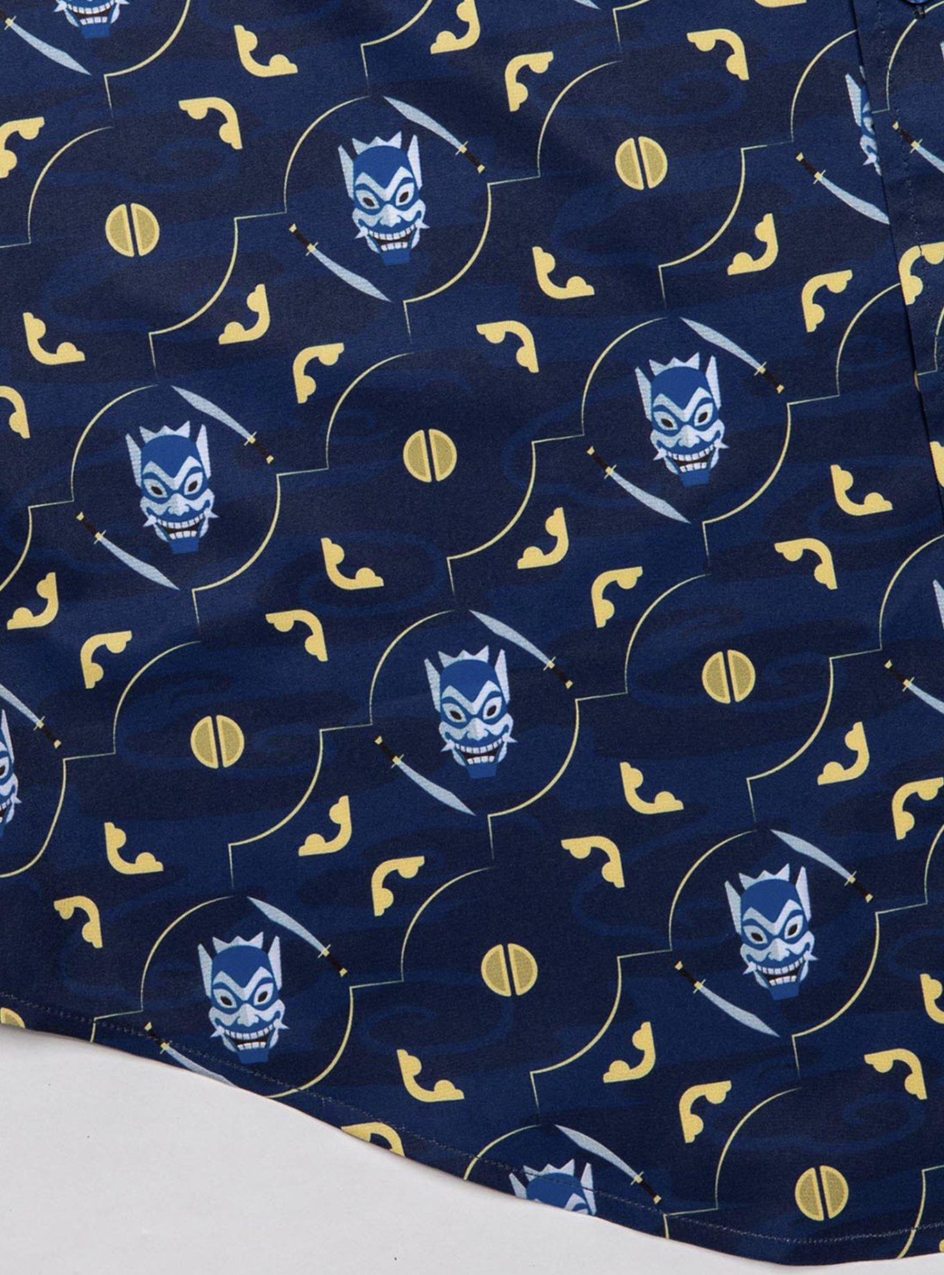RSVLTS Avatar: The Last Airbender "The Blue Spirit" Button-Up Shirt, BLUE, alternate