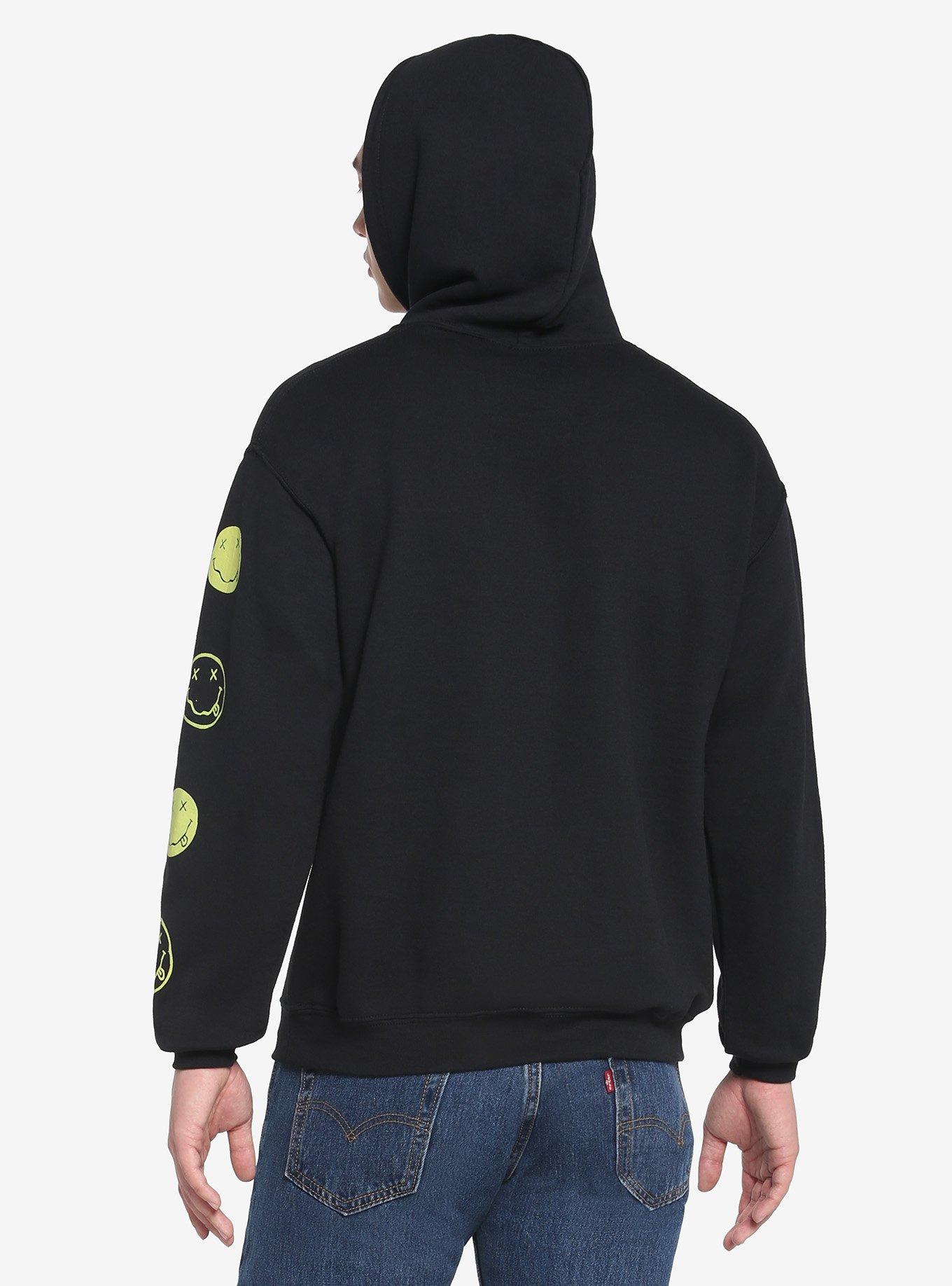 Nirvana Alternating Smiles Hoodie, BLACK, alternate