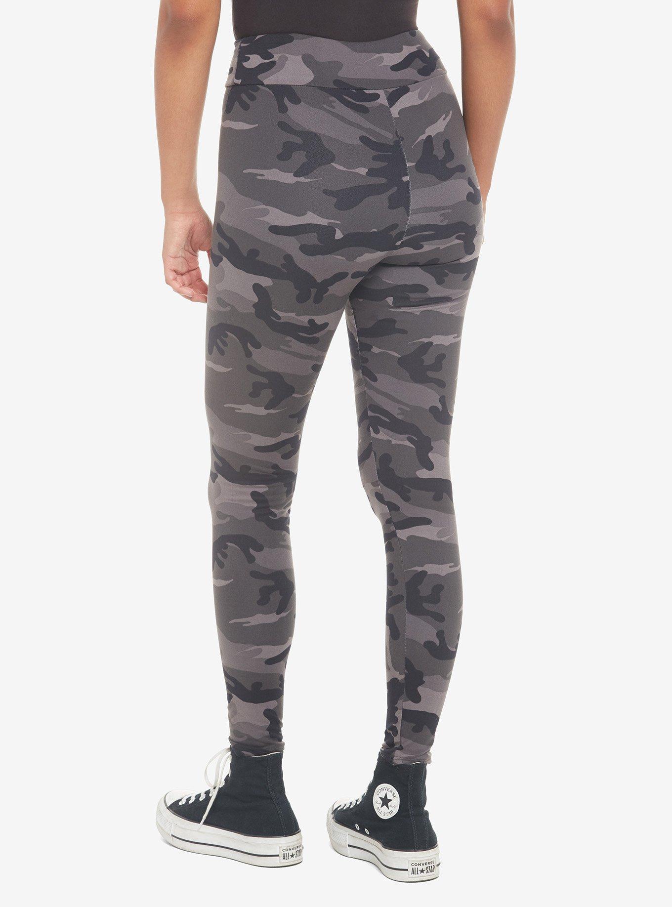 Her Universe Dark Camouflage Leggings, CAMO BLACK, alternate