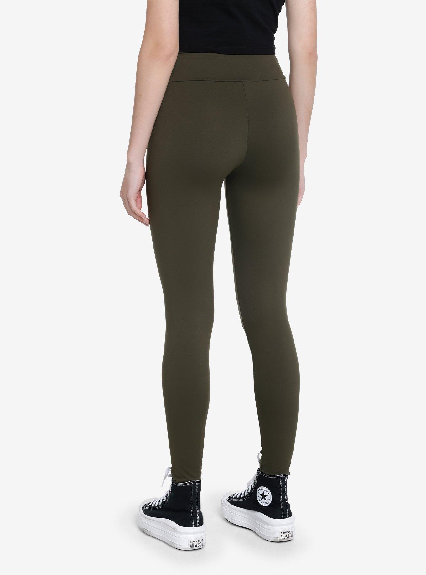 Olive Leggings, GREEN, alternate