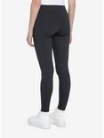 Charcoal Grey Leggings With Pocket, CHARCOAL  GREY, alternate