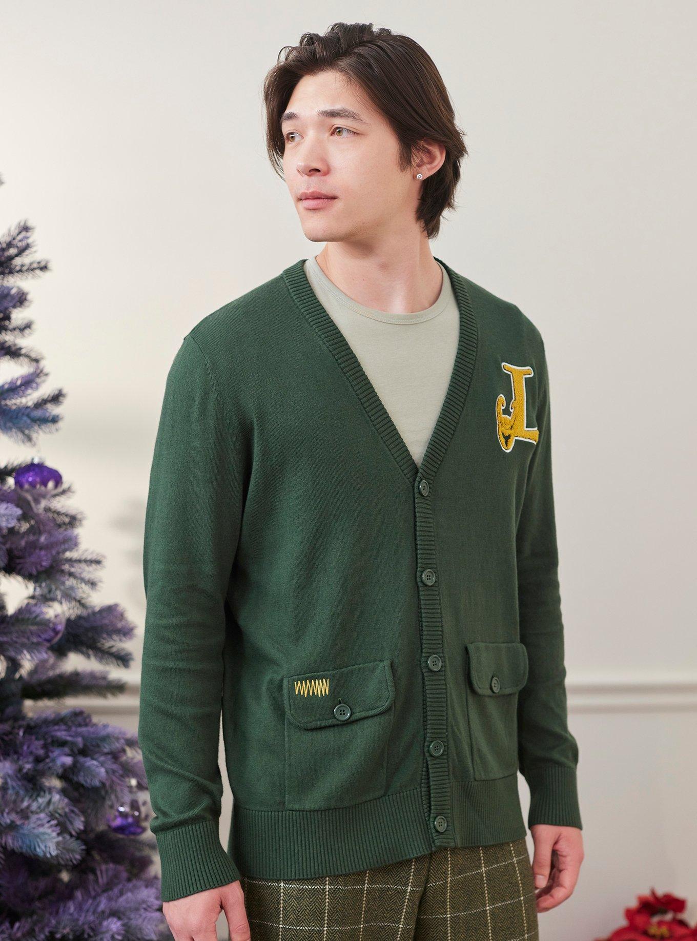 Our Universe Marvel Loki Varsity Cardigan, DARK GREEN, alternate