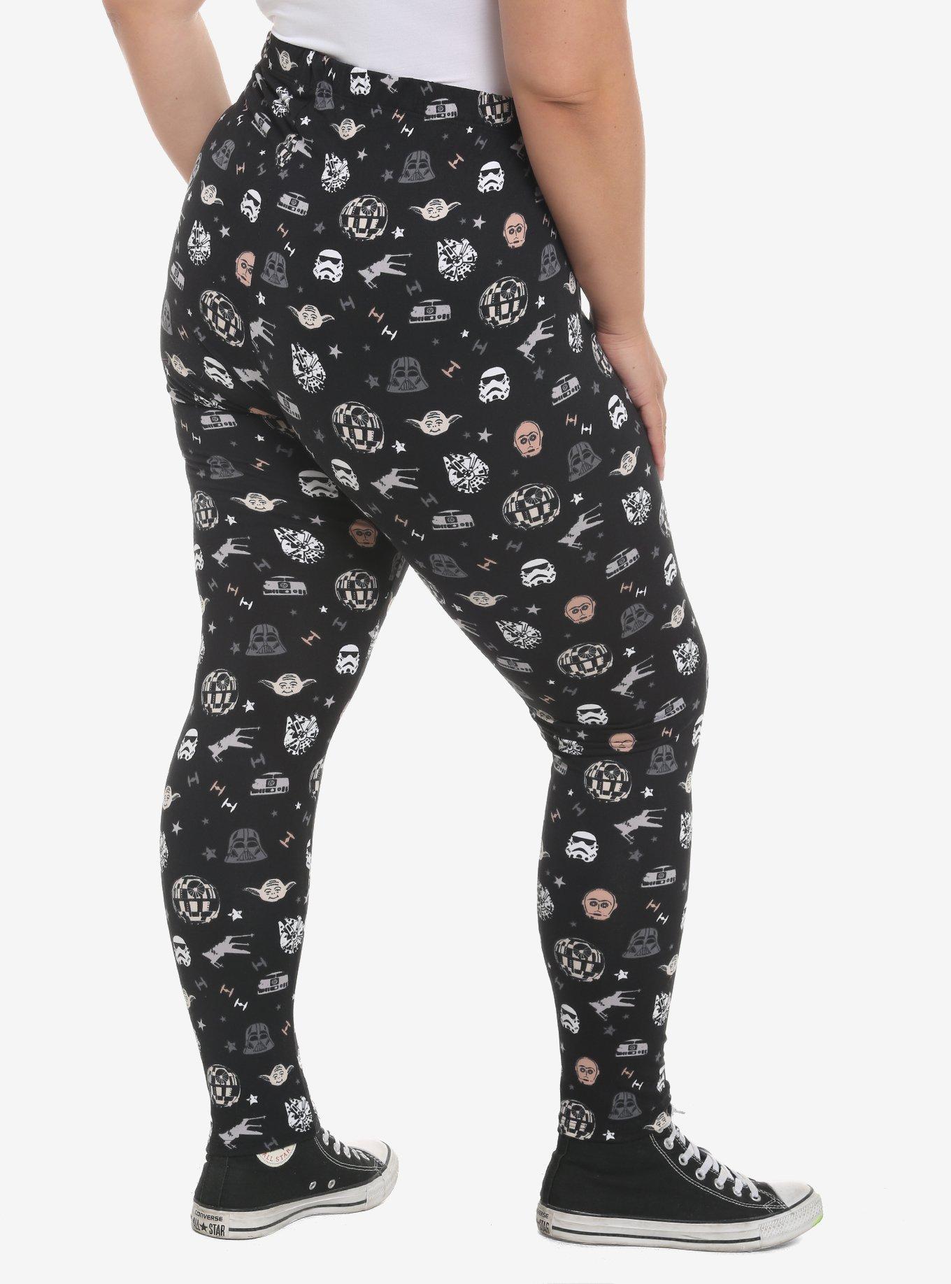 Her Universe Star Wars Allover Print Leggings Plus Size, MULTI, alternate