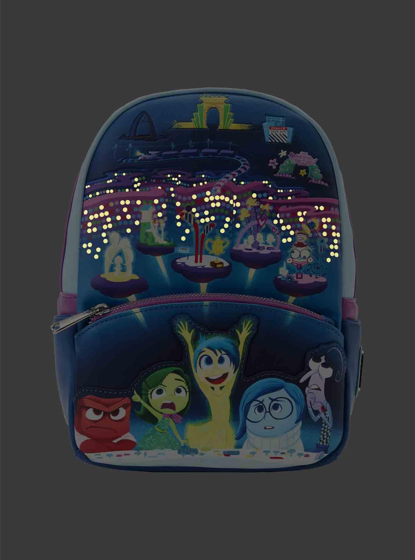 Loungefly Disney Pixar Inside Out Glow-In-The-Dark Mini Backpack, , alternate