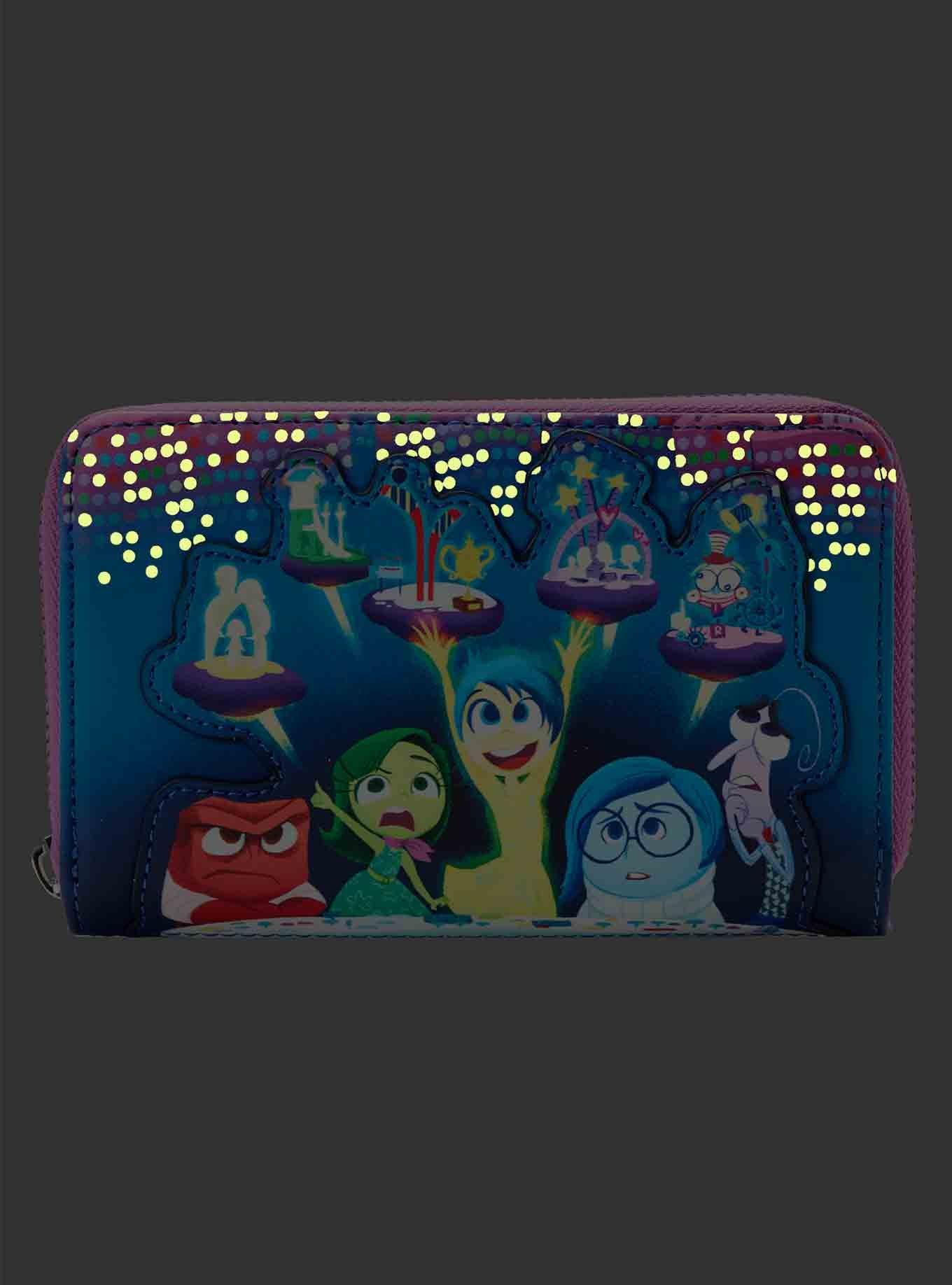 Loungefly Disney Pixar Inside Out Glow-In-The-Dark Zipper Wallet, , alternate