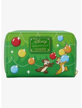 Loungefly Disney Chip 'N' Dale Christmas Zipper Wallet, , hi-res