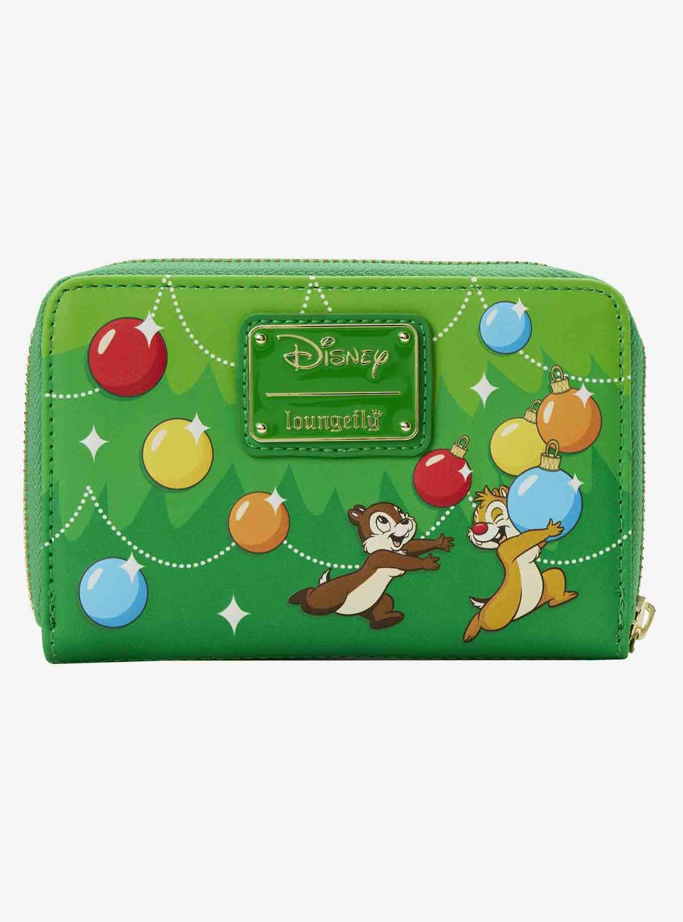 Loungefly Disney Chip 'N Dale Christmas Zipper Wallet, , alternate