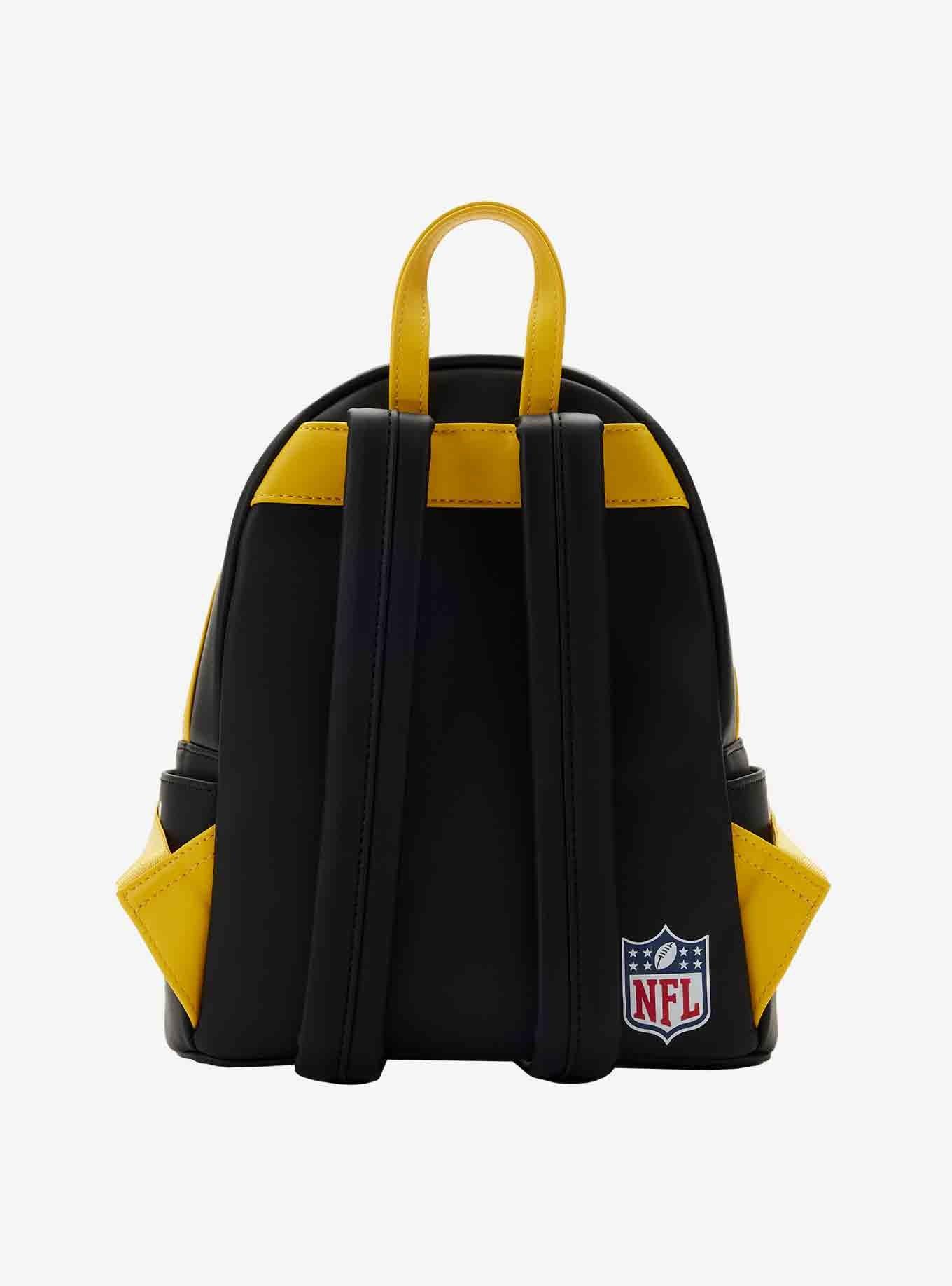 Loungefly NFL Pittsburg Steelers Icon Patches Mini Backpack, , alternate