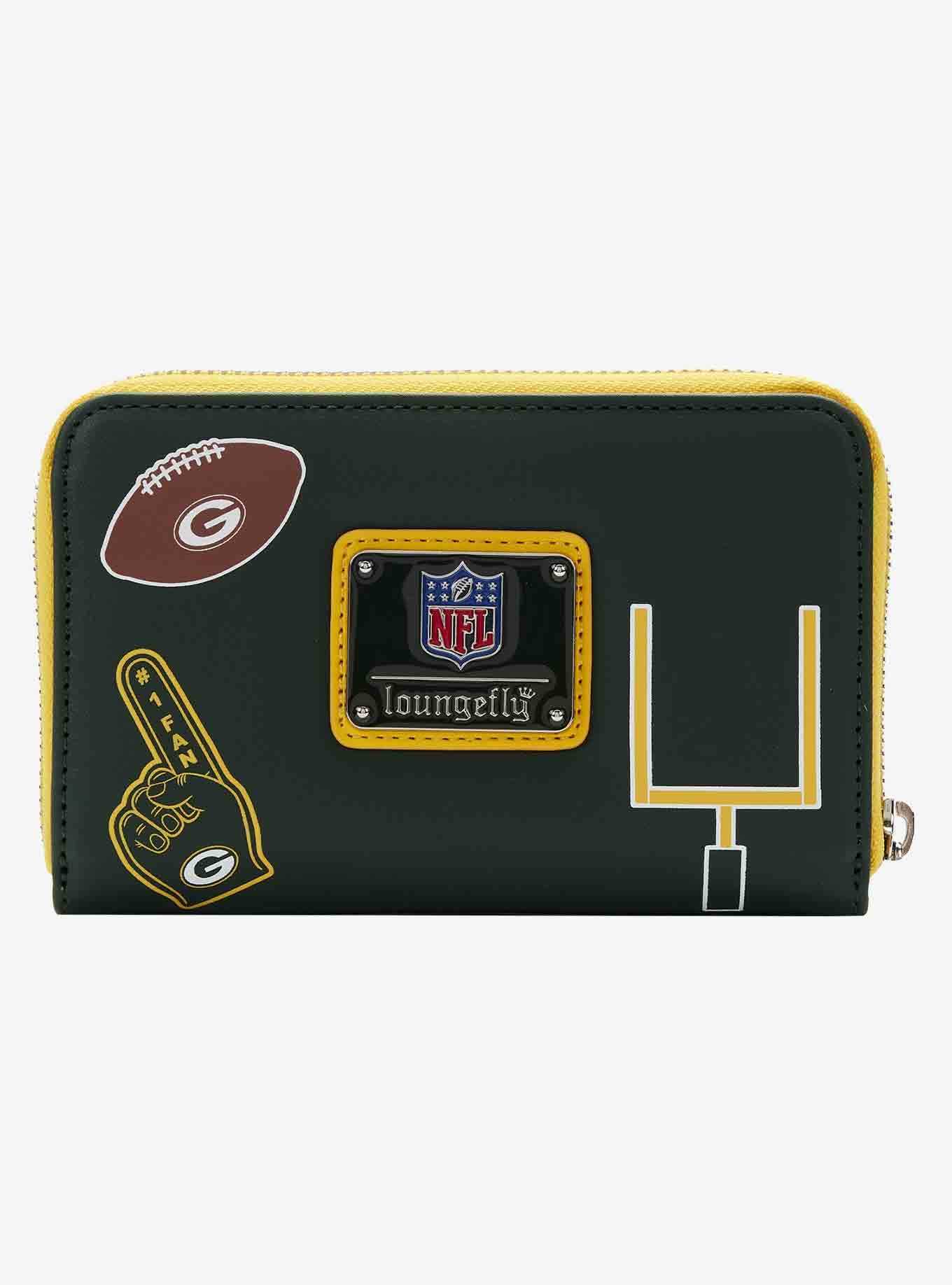 Loungefly NFL Green Bay Packers Icon Zipper Wallet, , hi-res