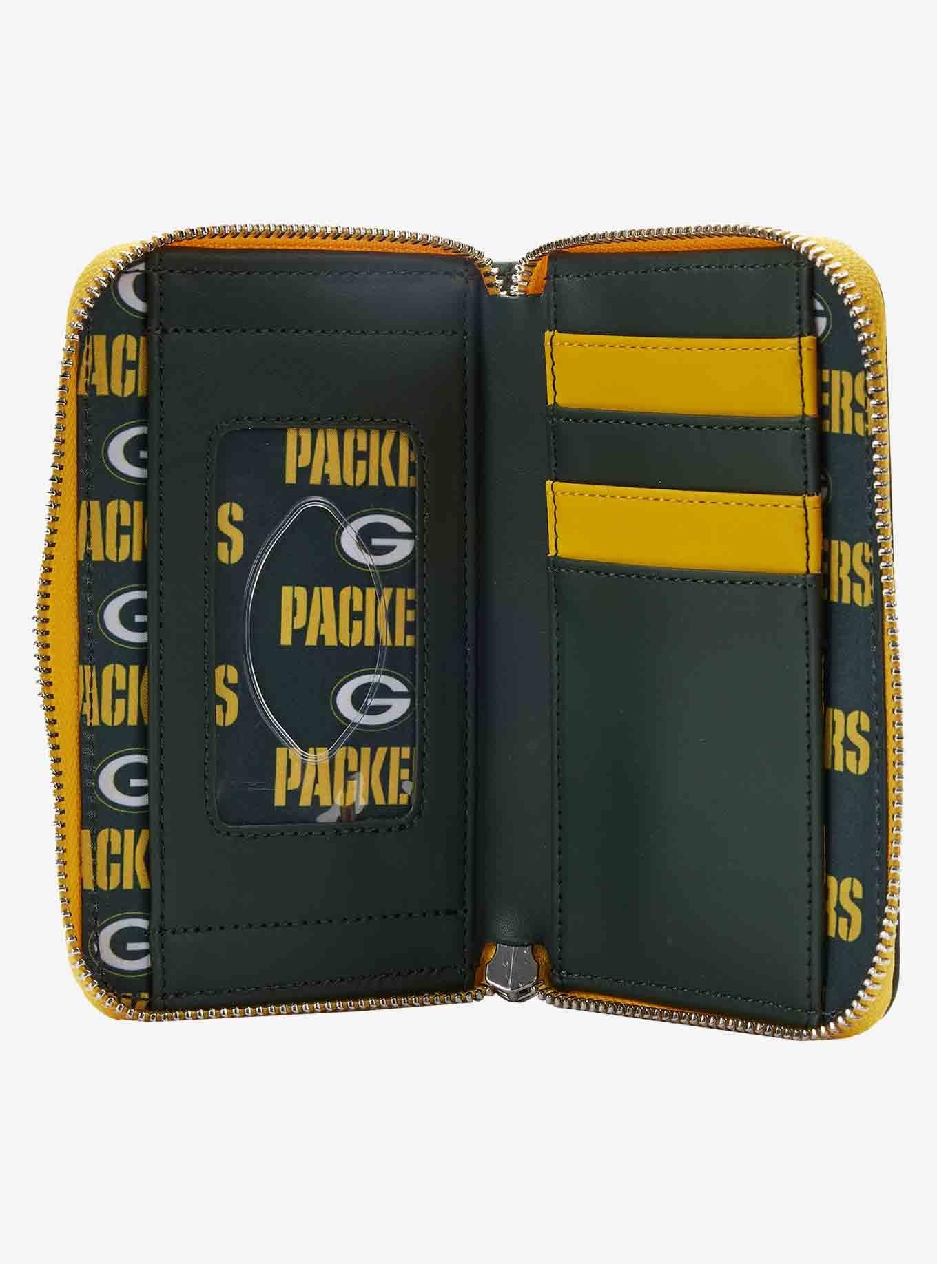 Loungefly NFL Green Bay Packers Icon Zipper Wallet, , alternate