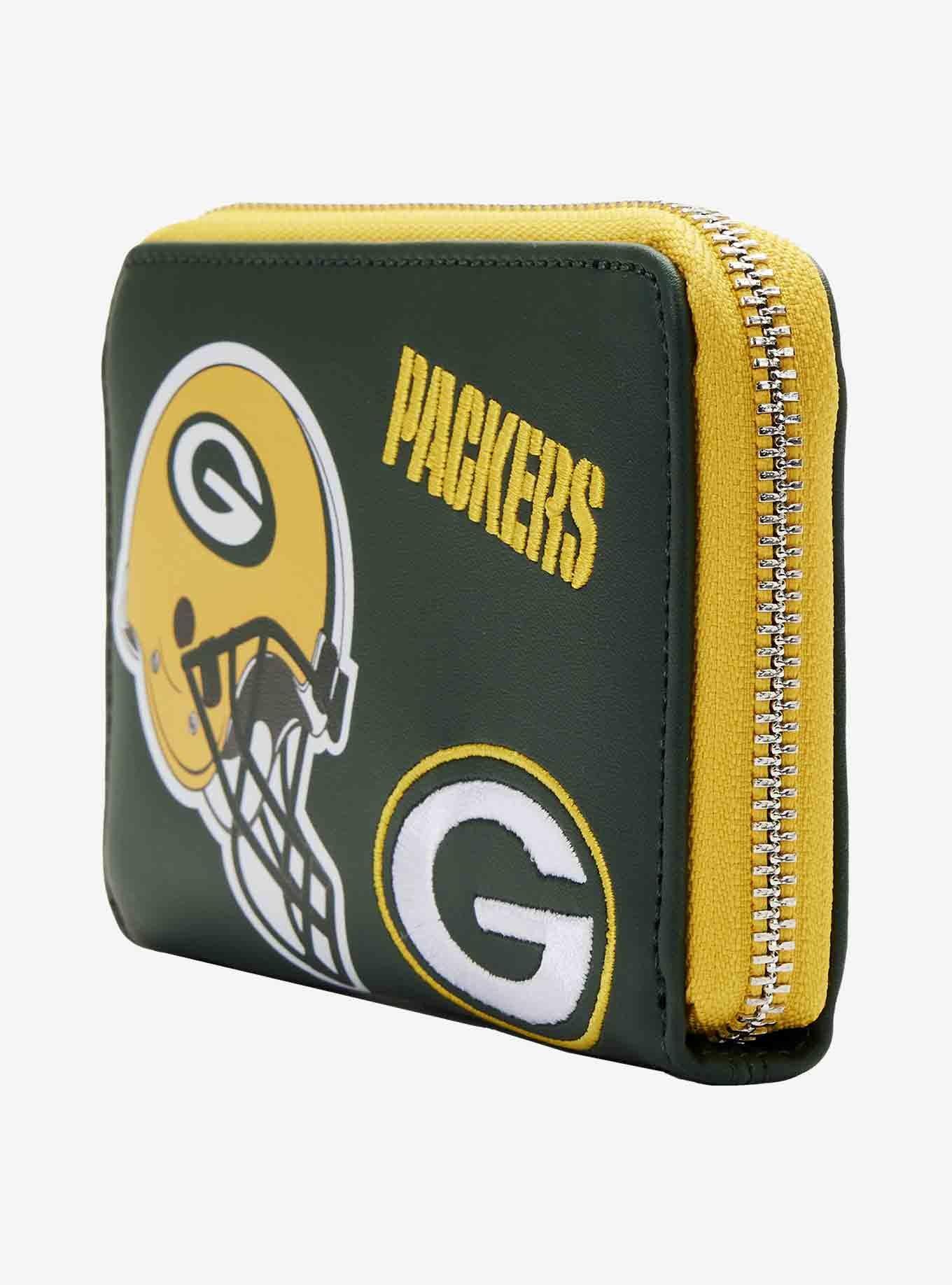 Loungefly NFL Green Bay Packers Icon Zipper Wallet, , alternate