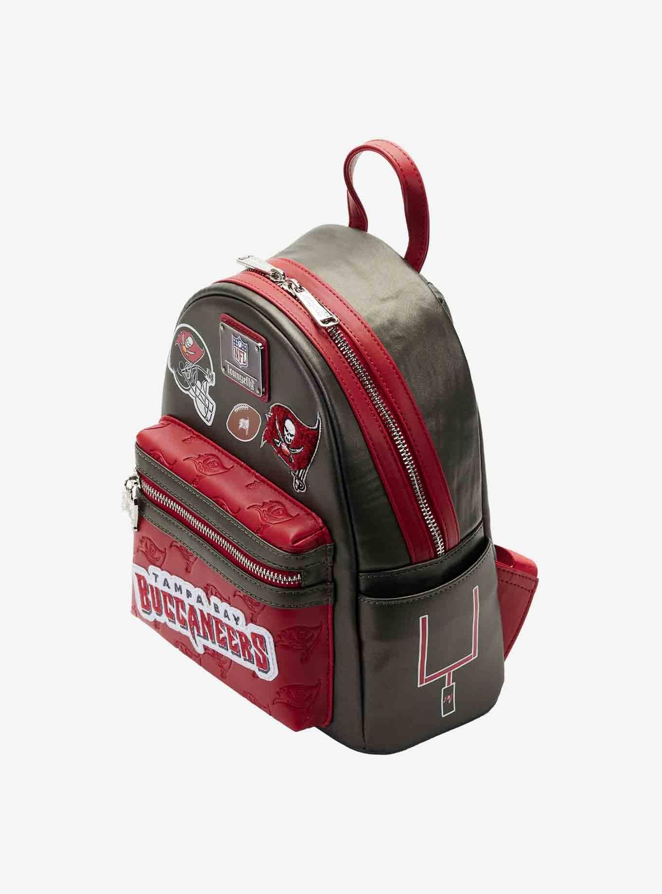 Loungefly NFL Tampa Bay Buccaneers Icon Patches Mini Backpack, , alternate