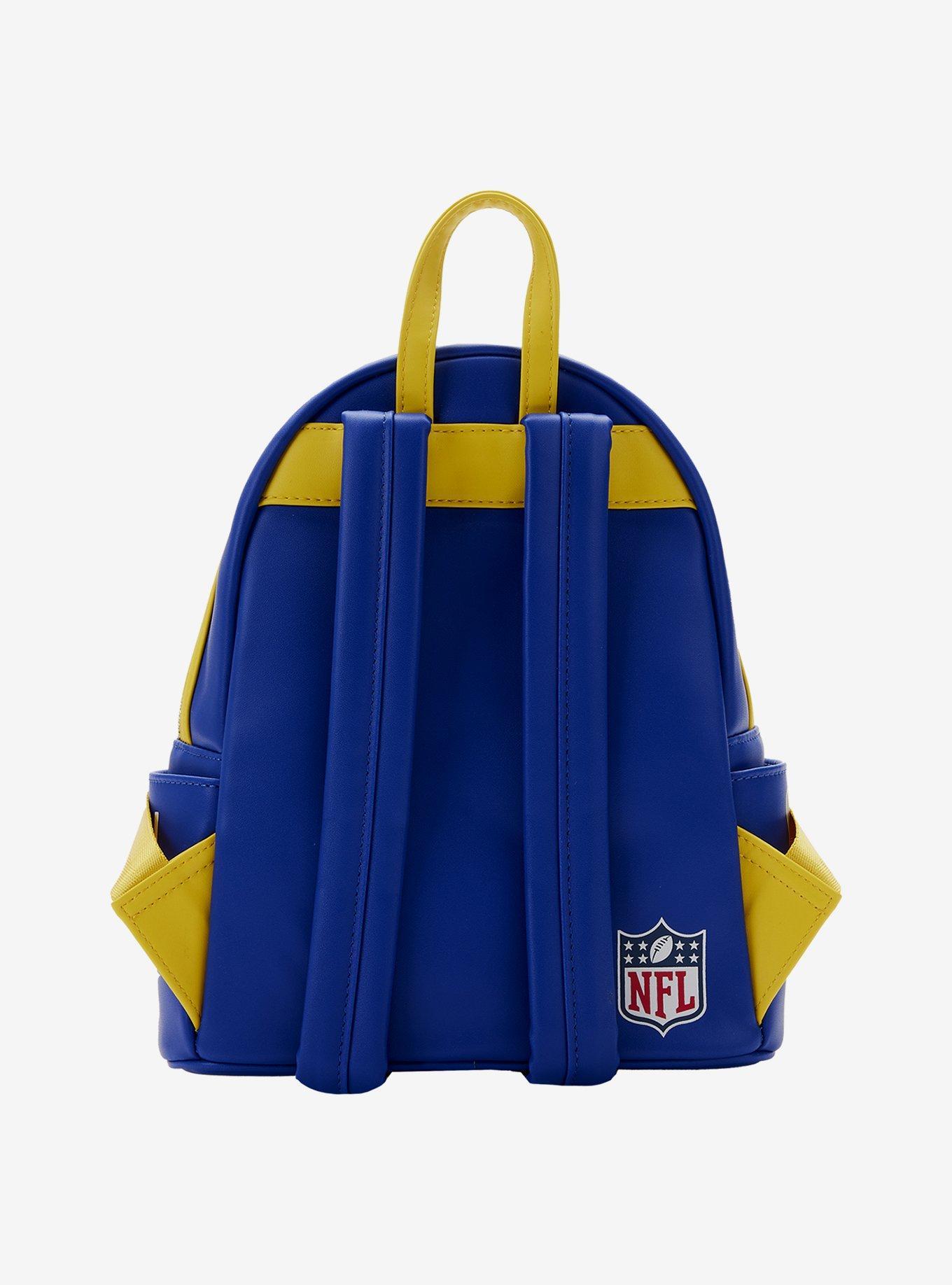 Loungefly NFL LA Rams Icon Patches Mini Backpack, , alternate