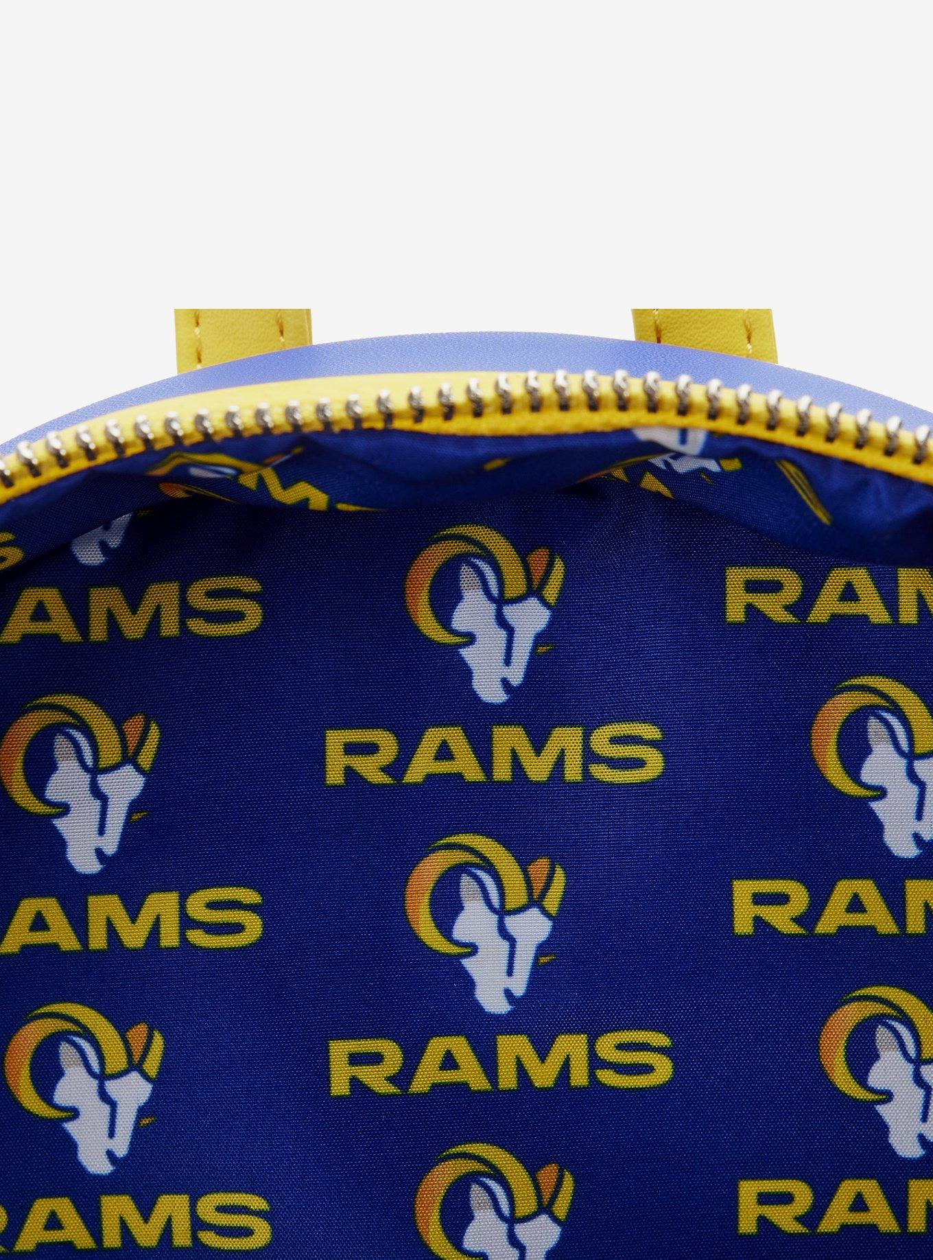 Loungefly NFL LA Rams Icon Patches Mini Backpack, , alternate