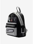 Loungefly NFL Las Vegas Raiders Icon Patches Mini Backpack, , alternate
