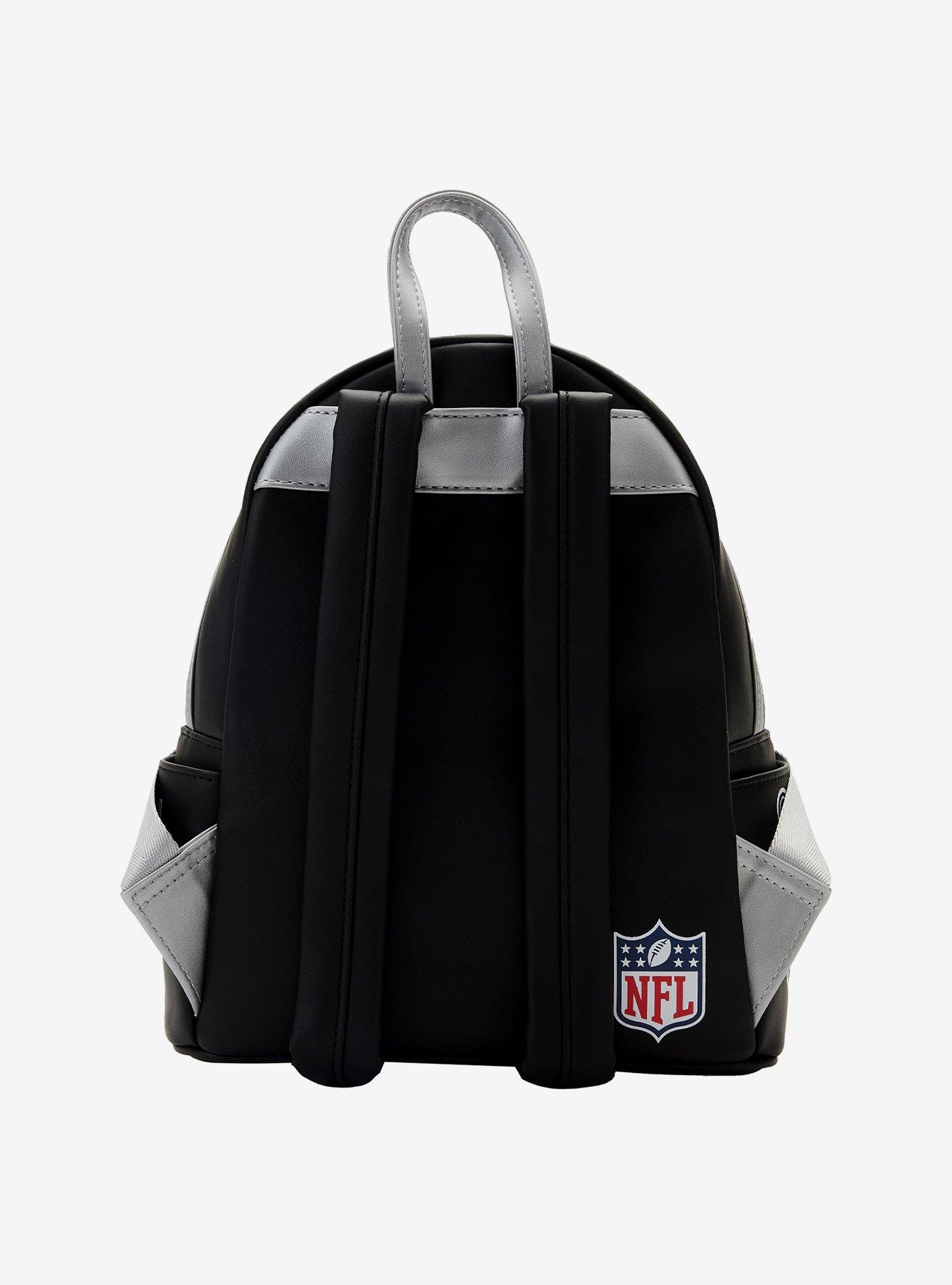 Loungefly NFL Las Vegas Raiders Icon Patches Mini Backpack, , alternate