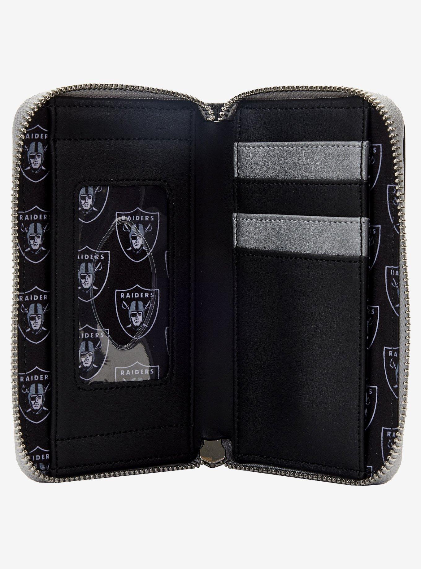 Loungefly NFL Las Vegas Raiders Icon Zipper Wallet, , alternate