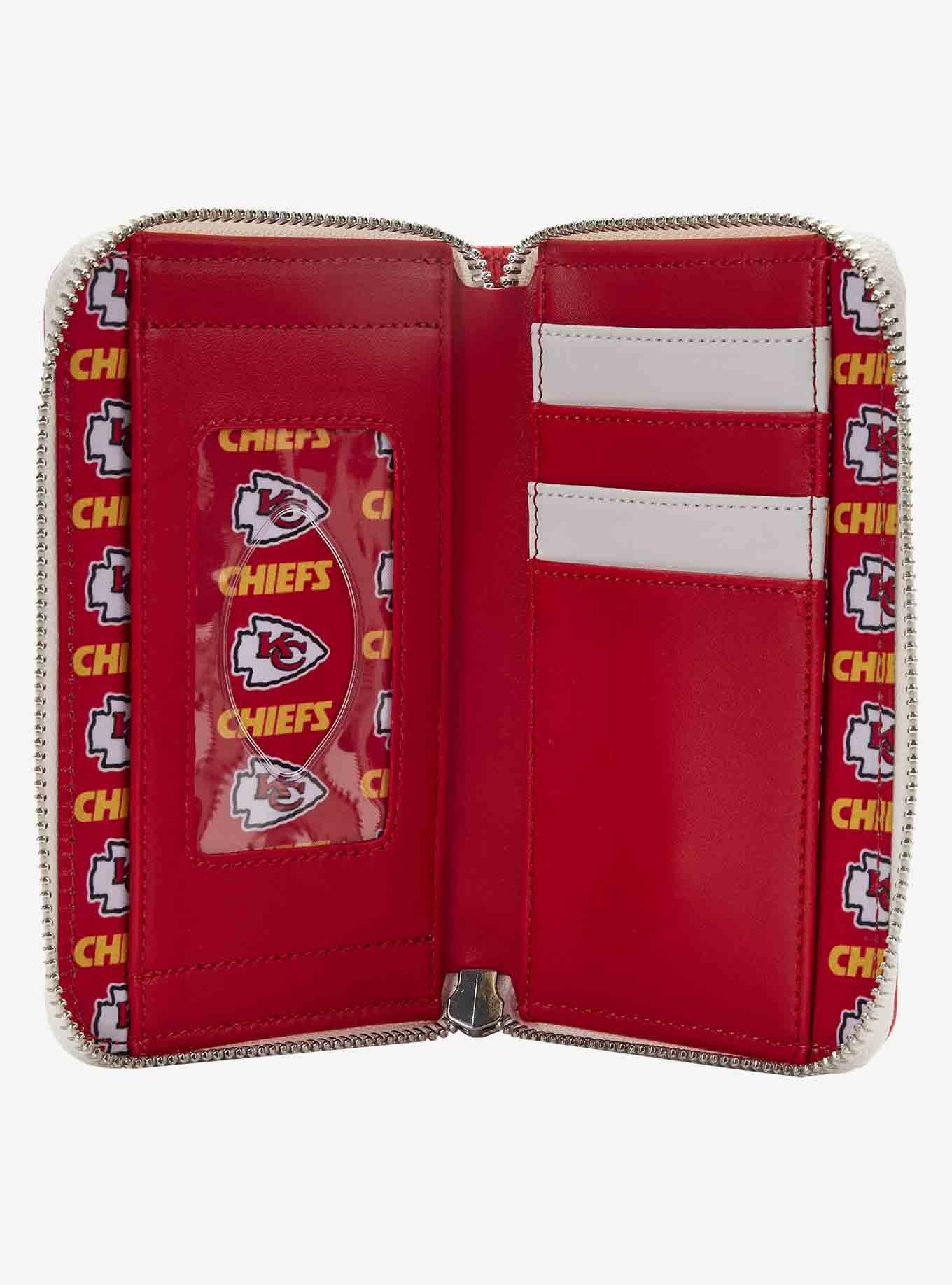 Loungefly NFL Kansas City Chiefs Icon Zipper Wallet, , alternate