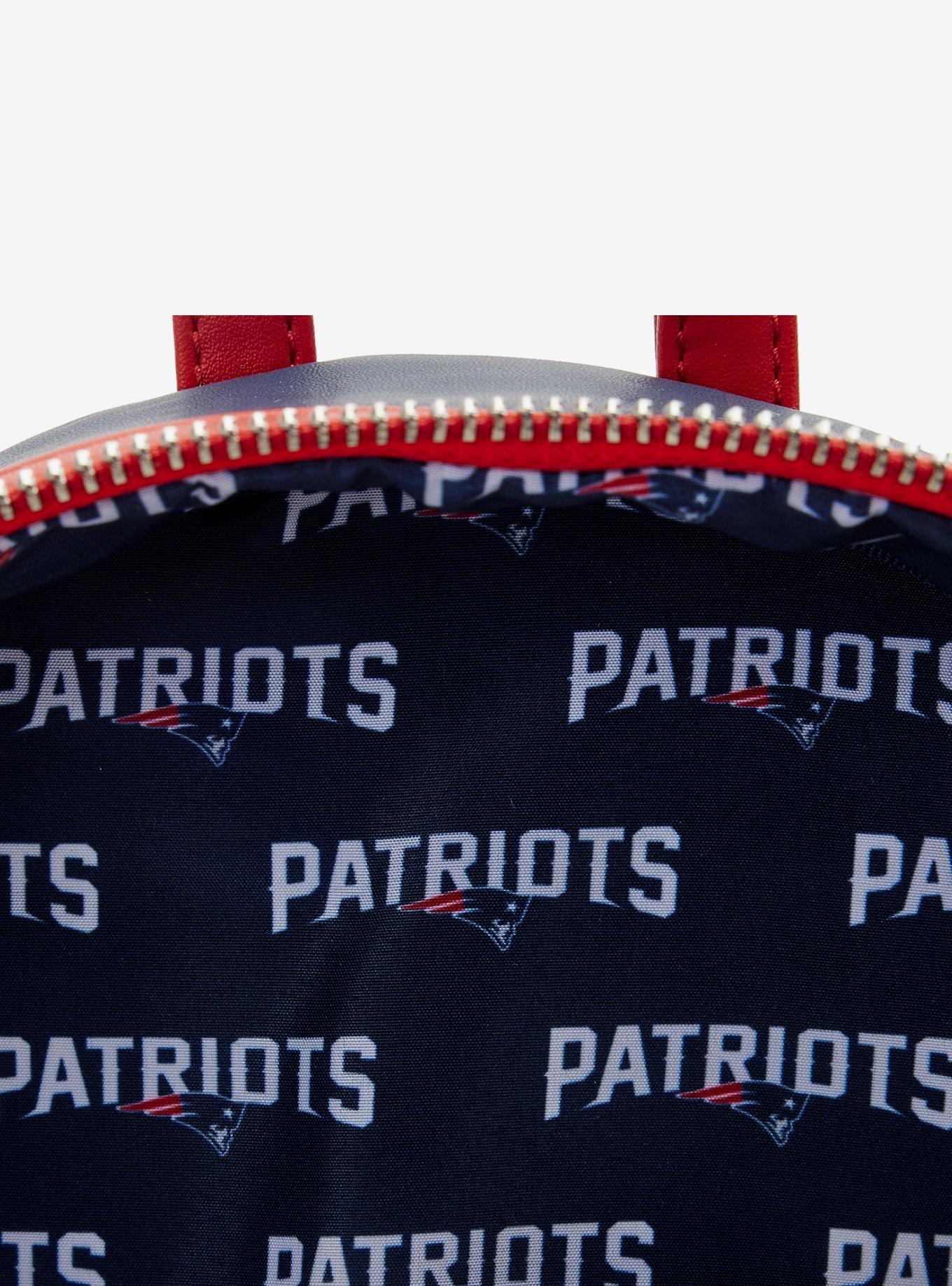 Loungefly NFL New England Patriots Icon Patches Mini Backpack, , alternate