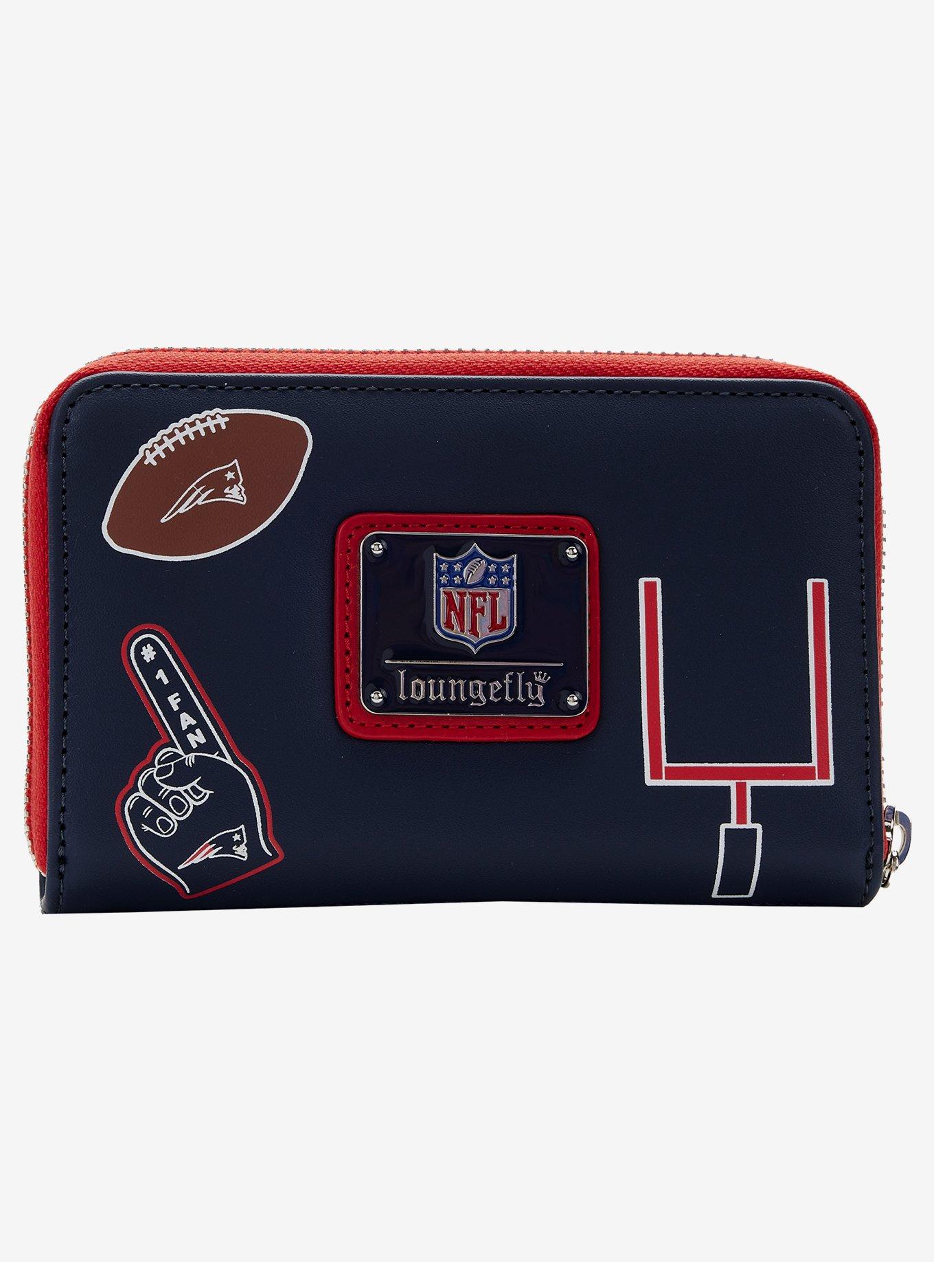 Loungefly NFL New England Patriots Icon Zipper Wallet, , alternate