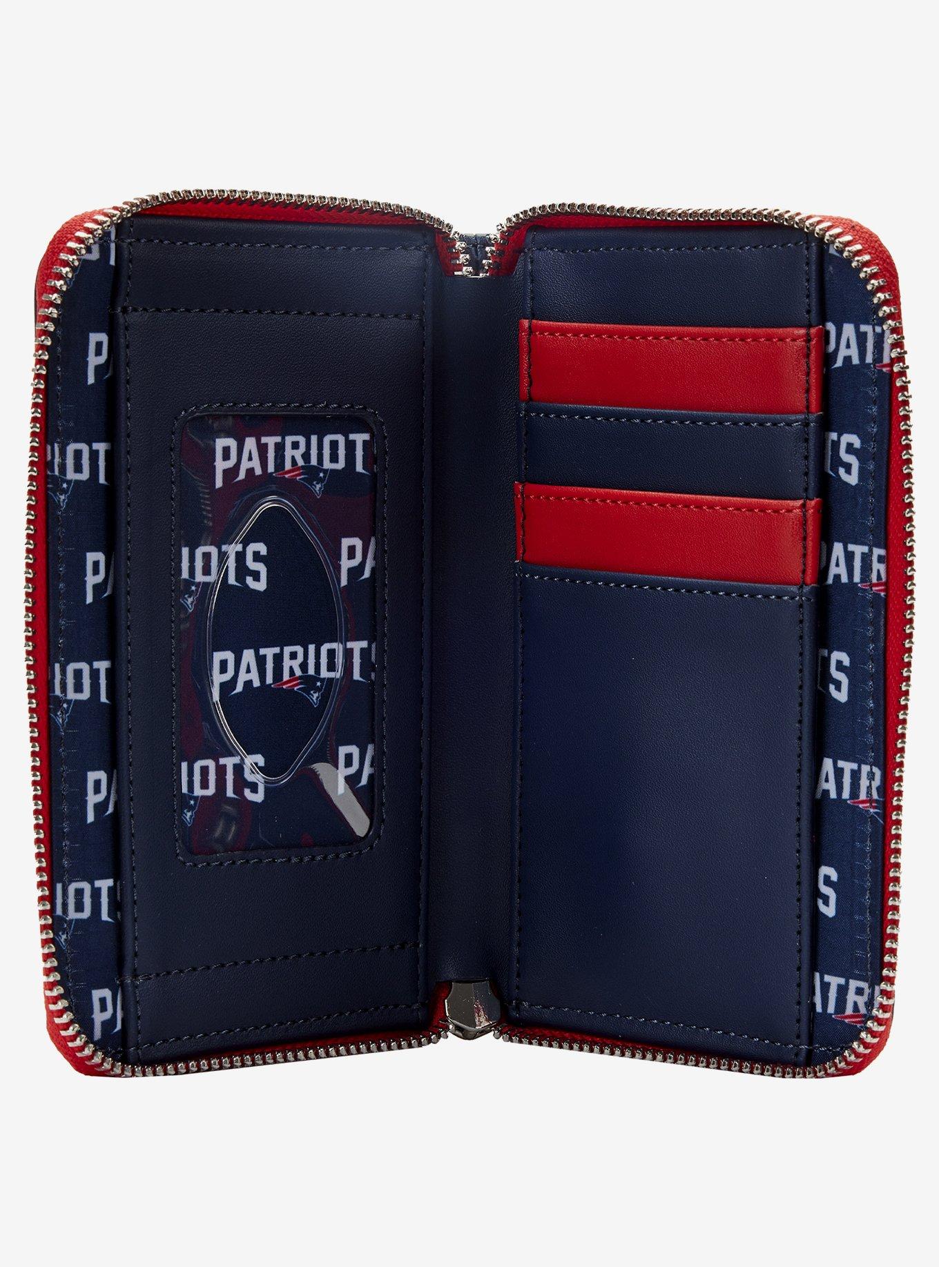 Loungefly NFL New England Patriots Icon Zipper Wallet, , alternate