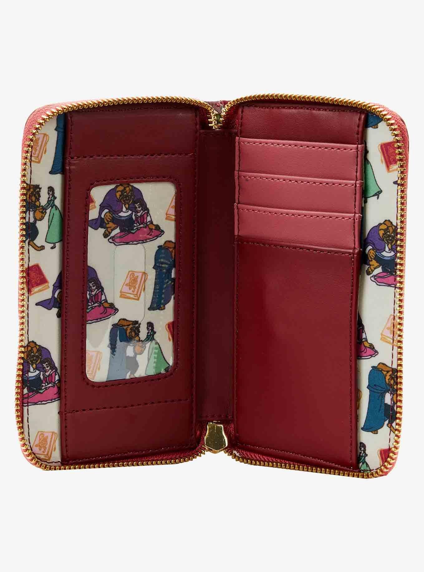 Loungefly Disney Beauty And The Beast Reading Zipper Wallet, , alternate