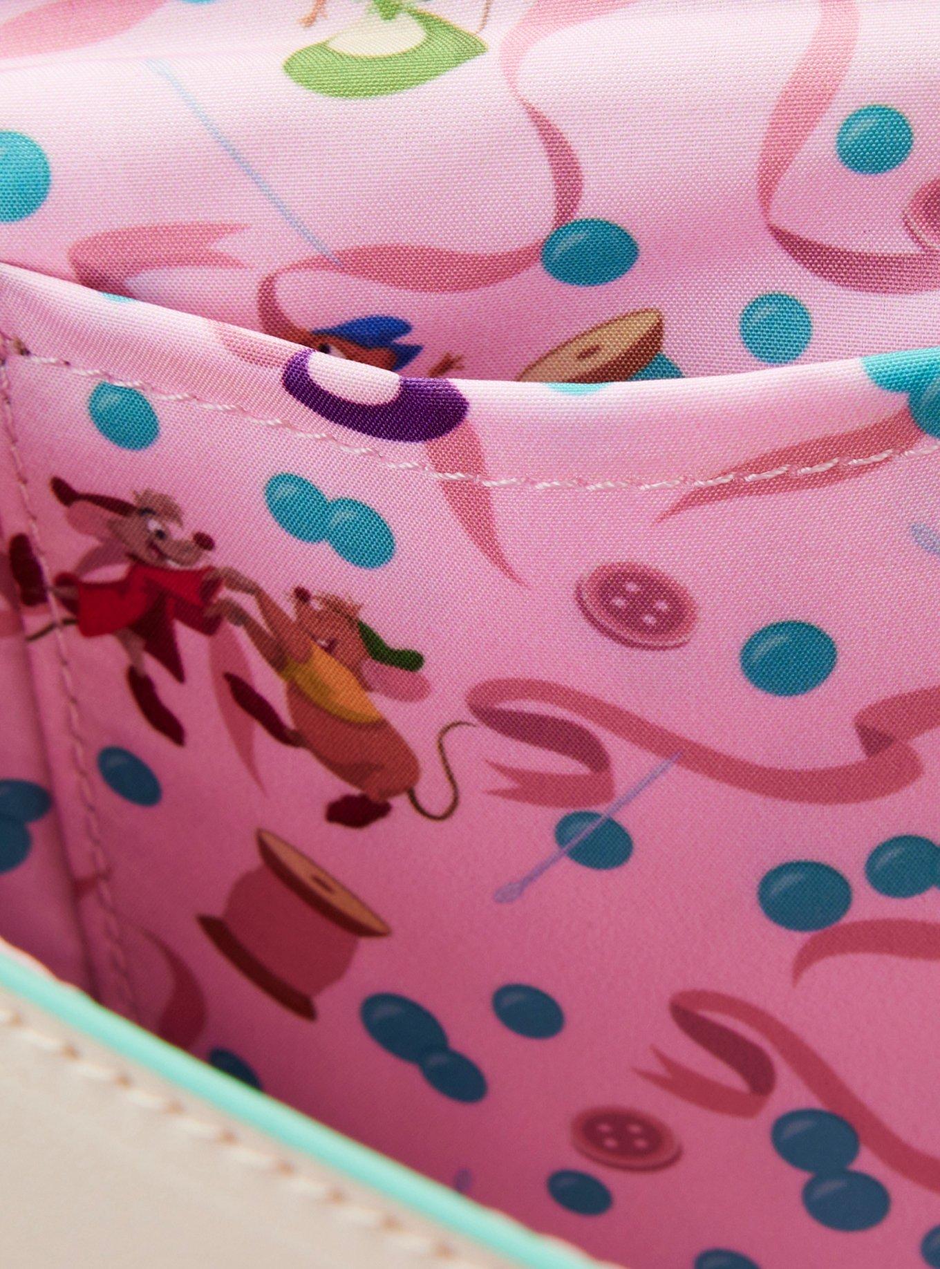 Loungefly Disney Cinderella Jaq & Gus Gus Crossbody Bag, , alternate