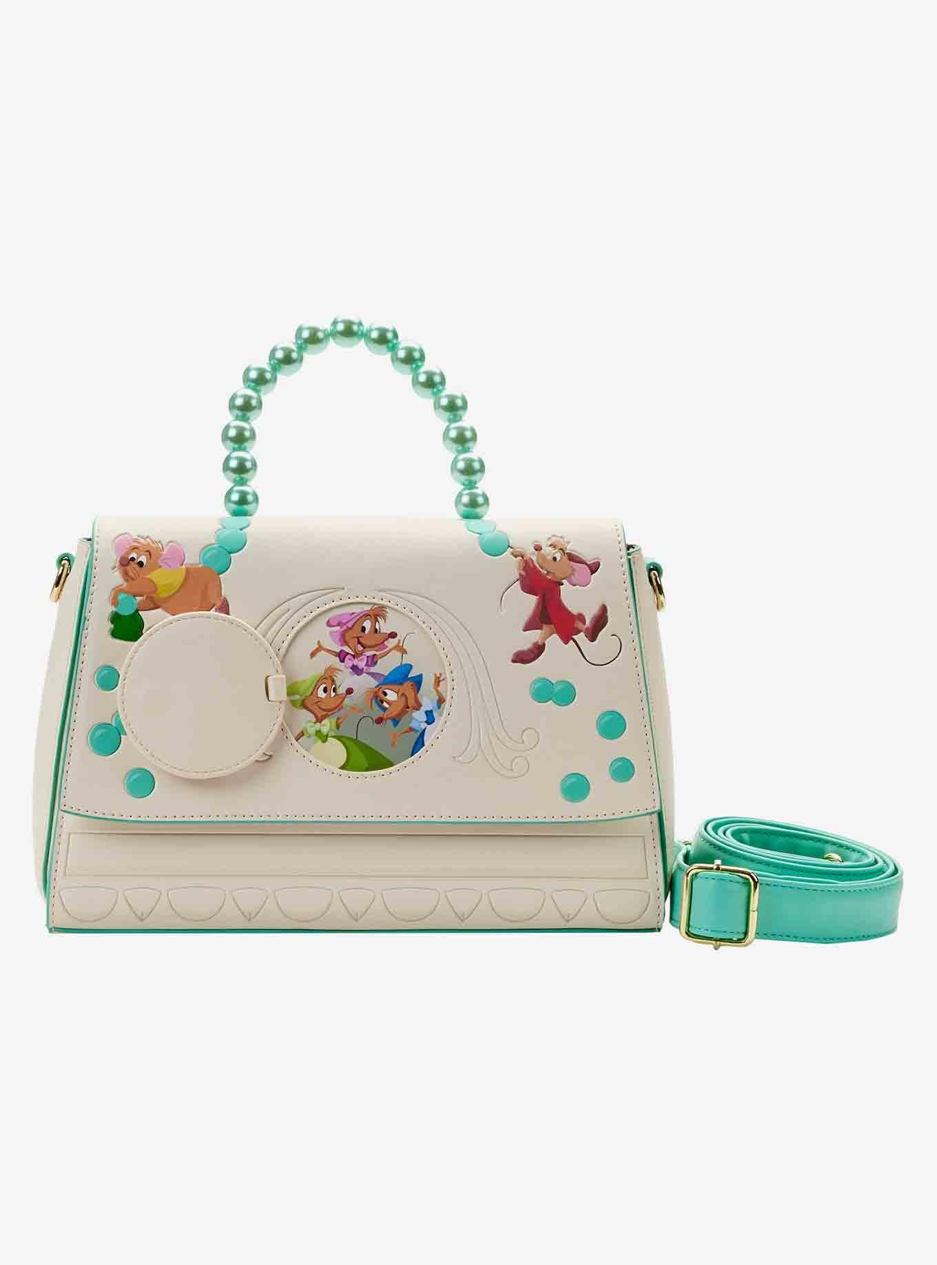 Loungefly Disney Cinderella Jaq & Gus Gus Crossbody Bag, , alternate