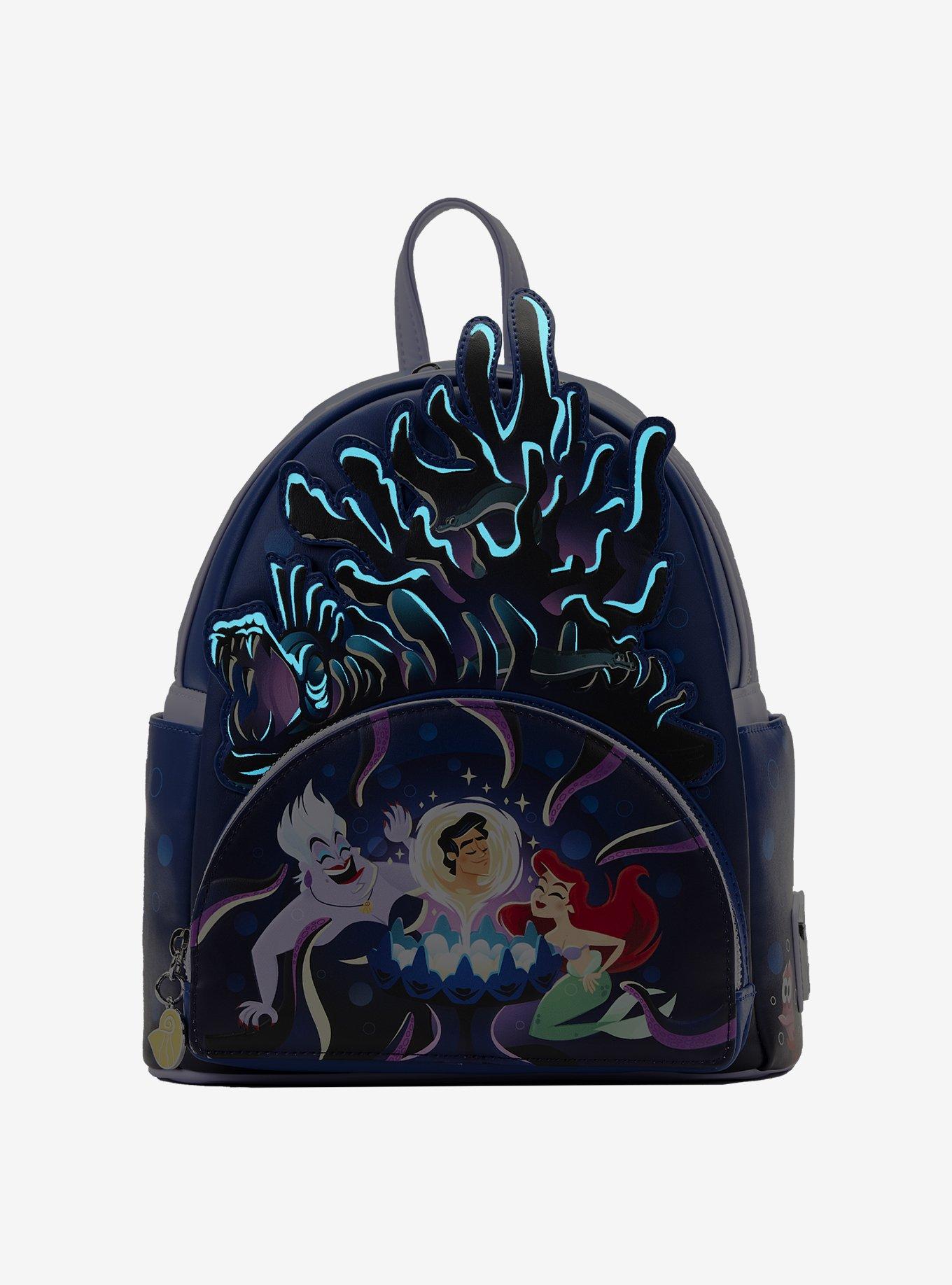 Loungefly Disney The Little Mermaid Ursula’s Lair Glow-In-the-Dark Mini Backpack, , alternate