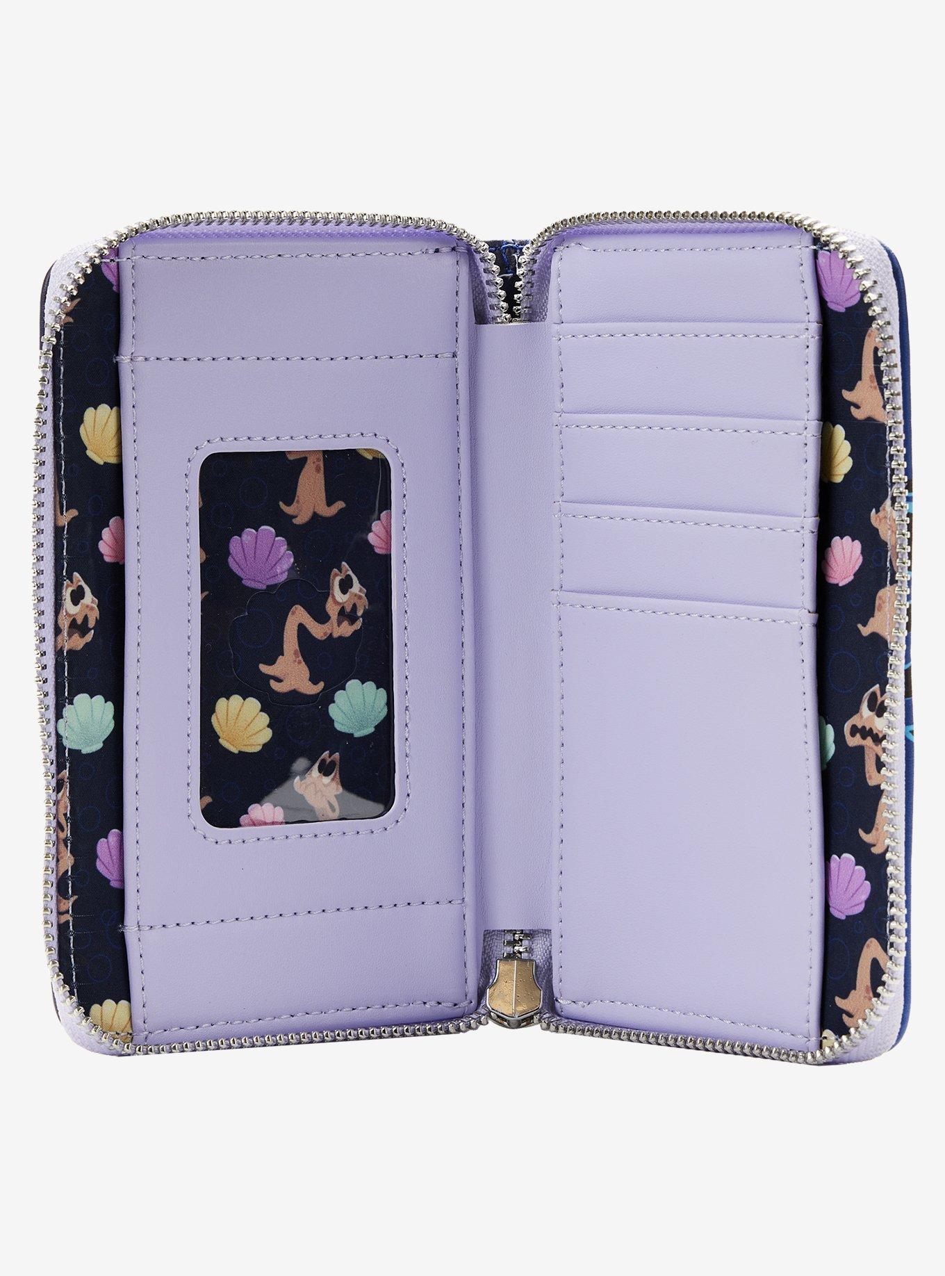 Loungefly Disney The Little Mermaid Ursula’s Lair Glow-In-the-Dark Small Zip Wallet, , alternate