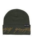 The Lord of the Rings Ring Verse Tengwar Script Cuff Beanie - BoxLunch Exclusive, , alternate