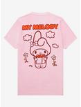 Sanrio My Melody Strawberry Tonal T-Shirt - BoxLunch Exclusive, LIGHT PINK, alternate