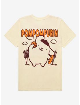 Sanrio Pompompurin Baguette Tonal Woman's T-Shirt - BoxLunch Exclusive, , hi-res