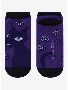 Coraline Cat Button No-Show Socks, , hi-res
