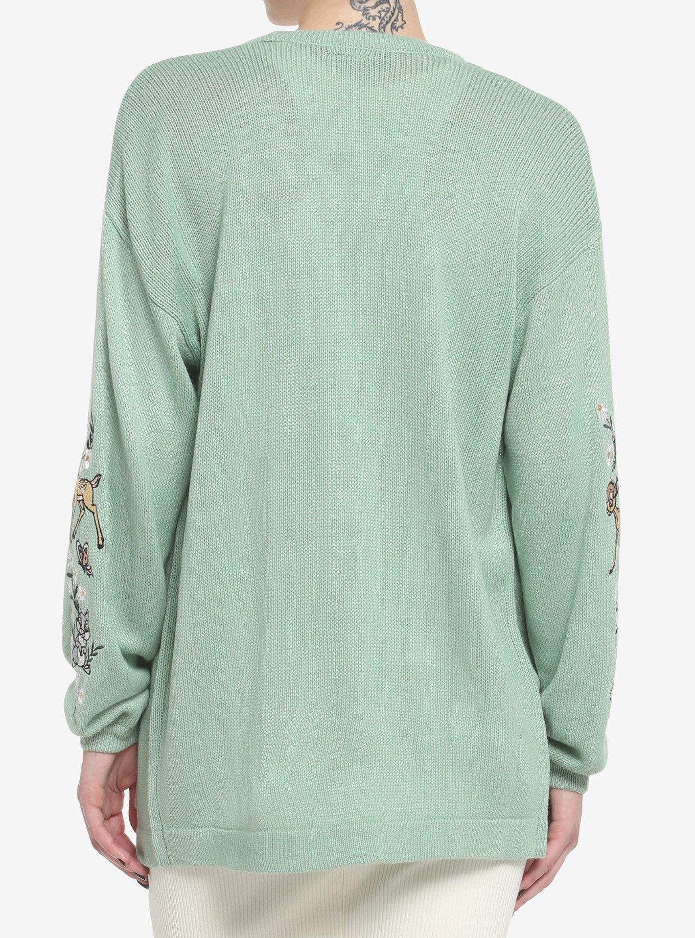 Disney Bambi Embroidered Cardigan, GREEN, alternate
