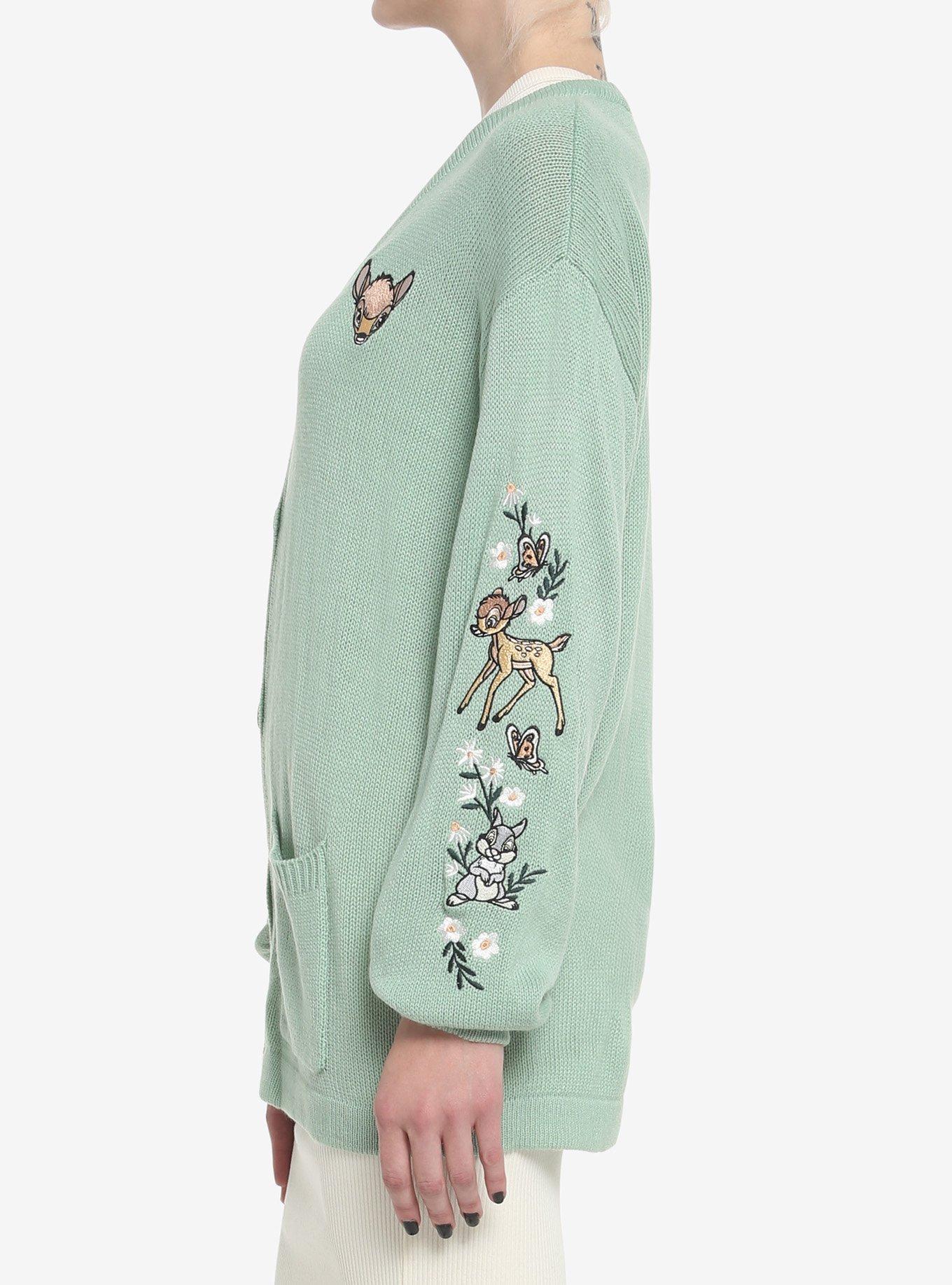 Disney Bambi Embroidered Cardigan, GREEN, alternate