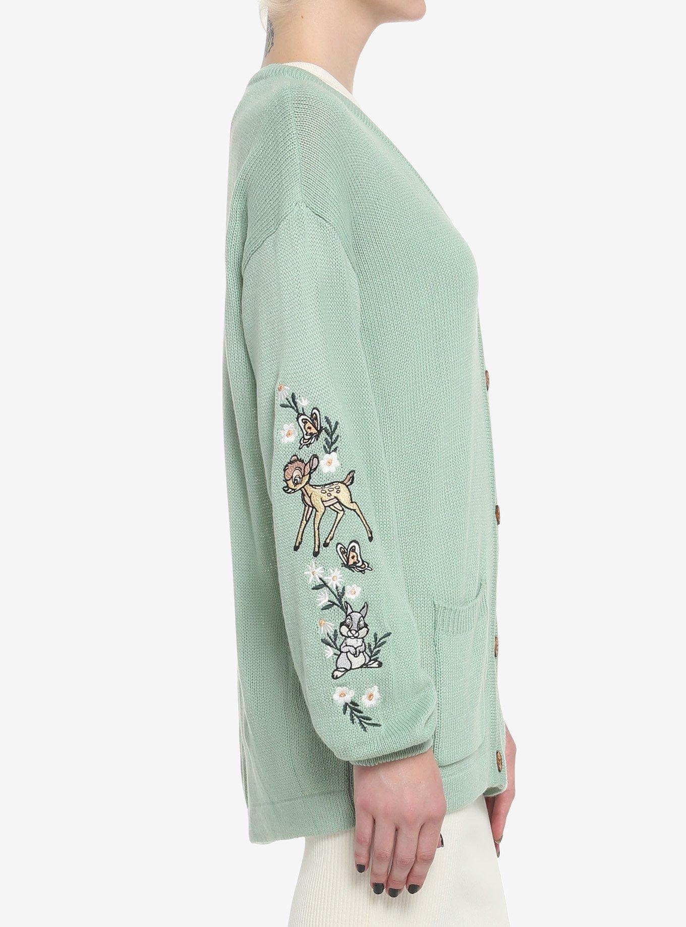 Disney Bambi Embroidered Cardigan, GREEN, alternate