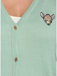 Disney Bambi Embroidered Cardigan Plus Size, GREEN, alternate
