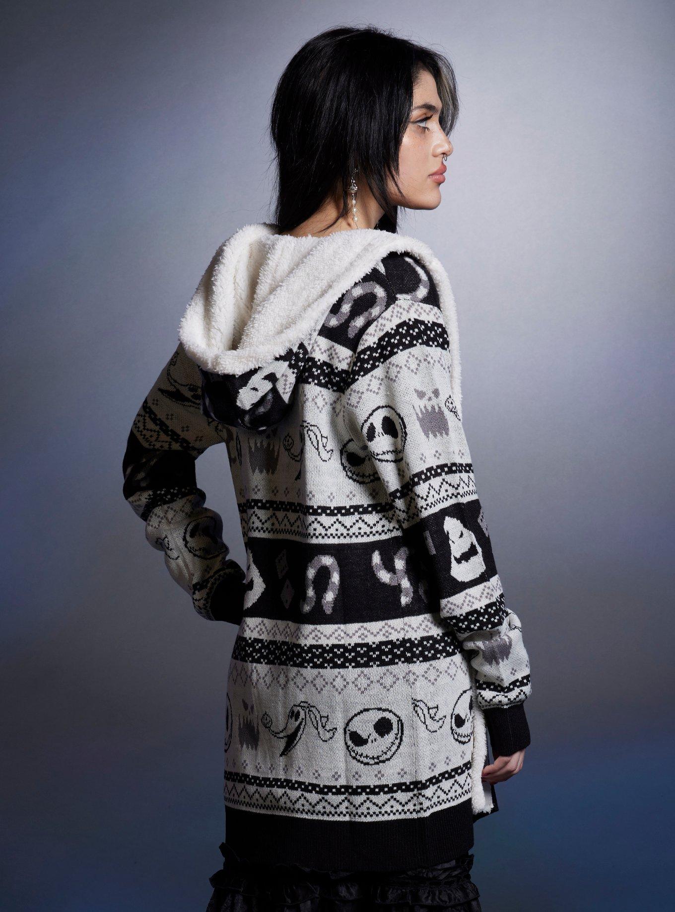 The Nightmare Before Christmas Fair Isle Sherpa Cardigan, FAIR ISLE, alternate