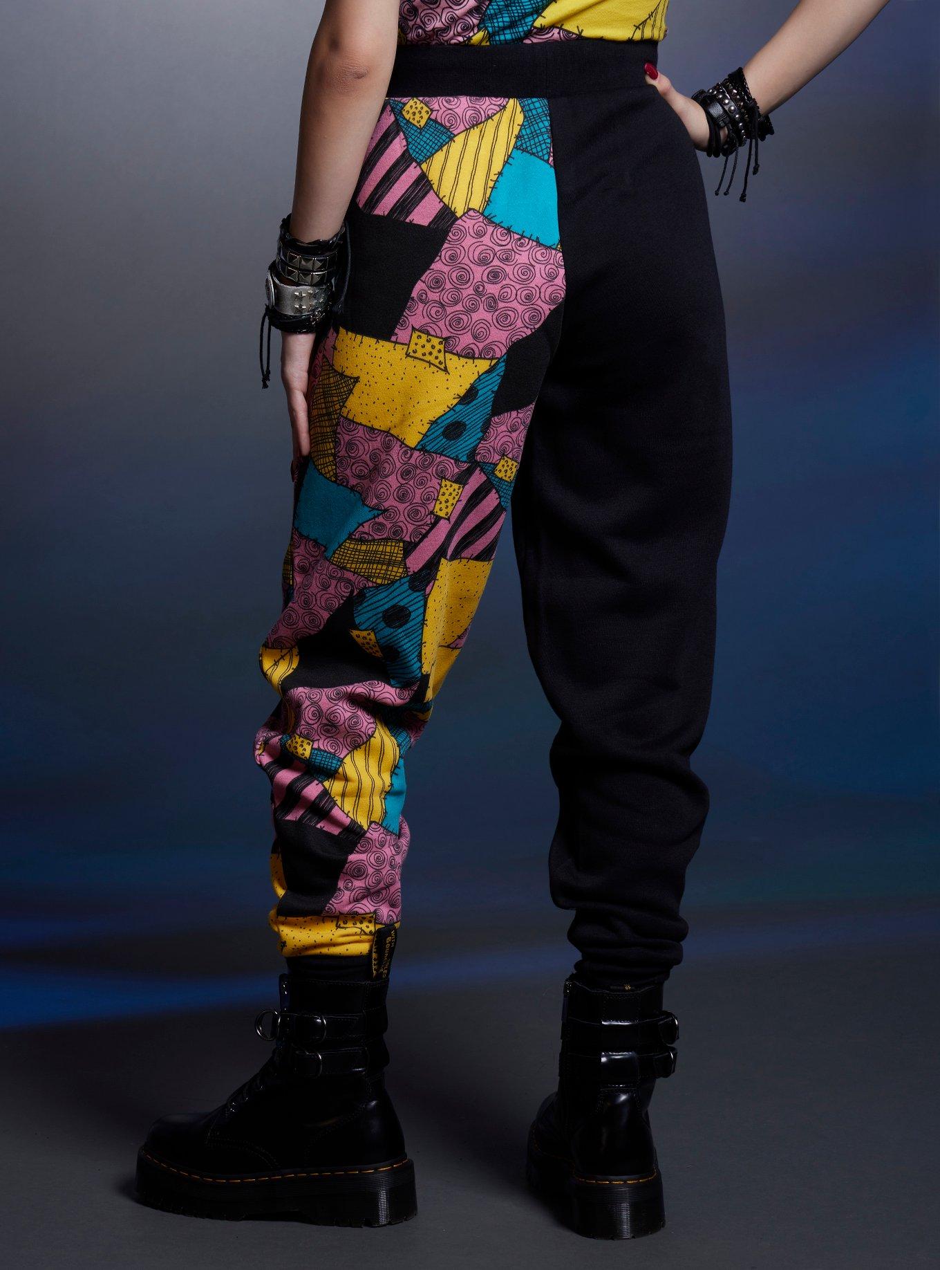 The Nightmare Before Christmas Sally Split Sweatpants, PATCHWORK, alternate