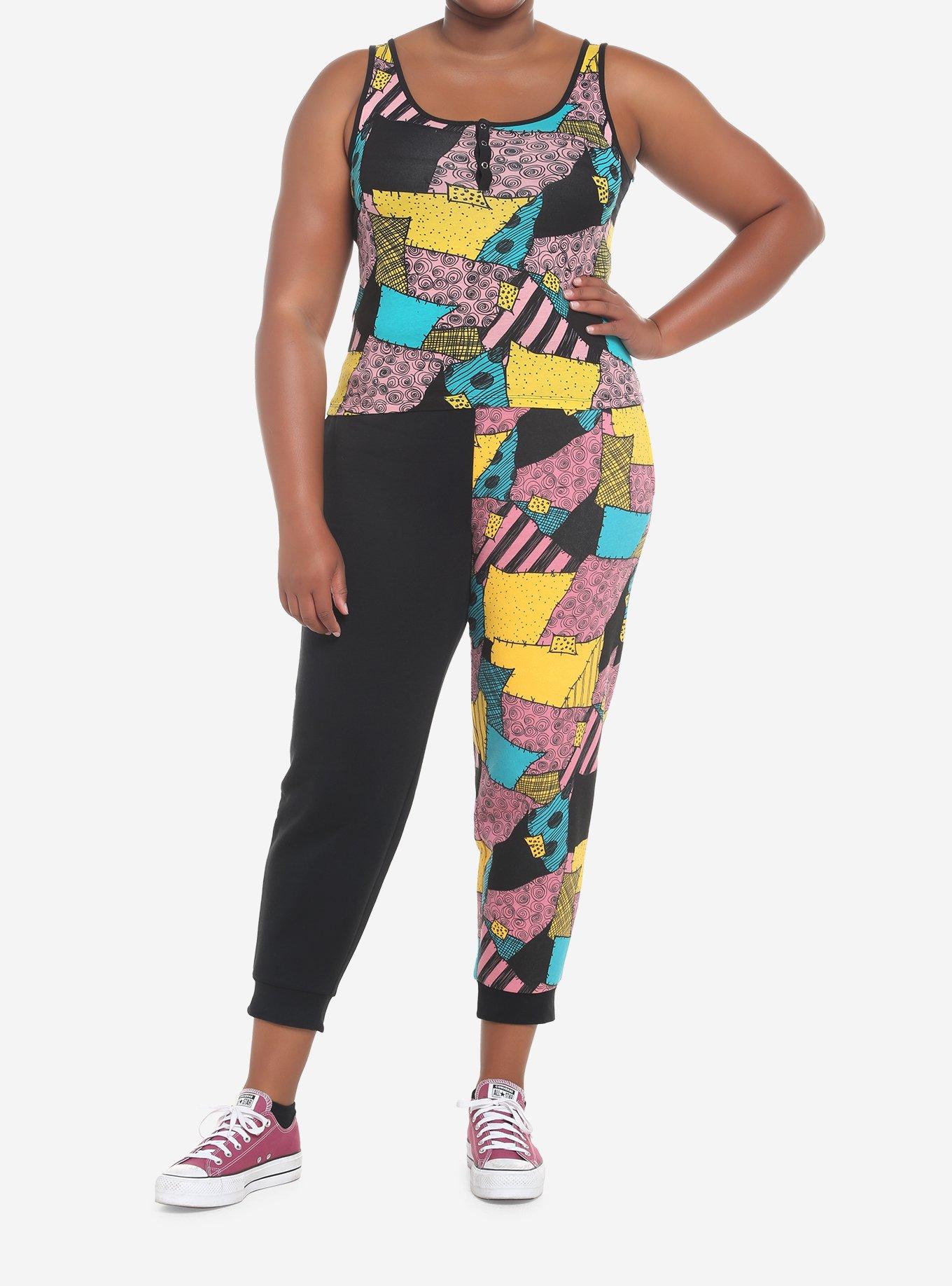 The Nightmare Before Christmas Sally Split Sweatpants Plus Size, PATCHWORK, alternate