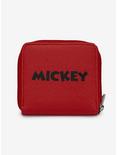 Disney Mickey Mouse Red Black Zip Wallet, , alternate