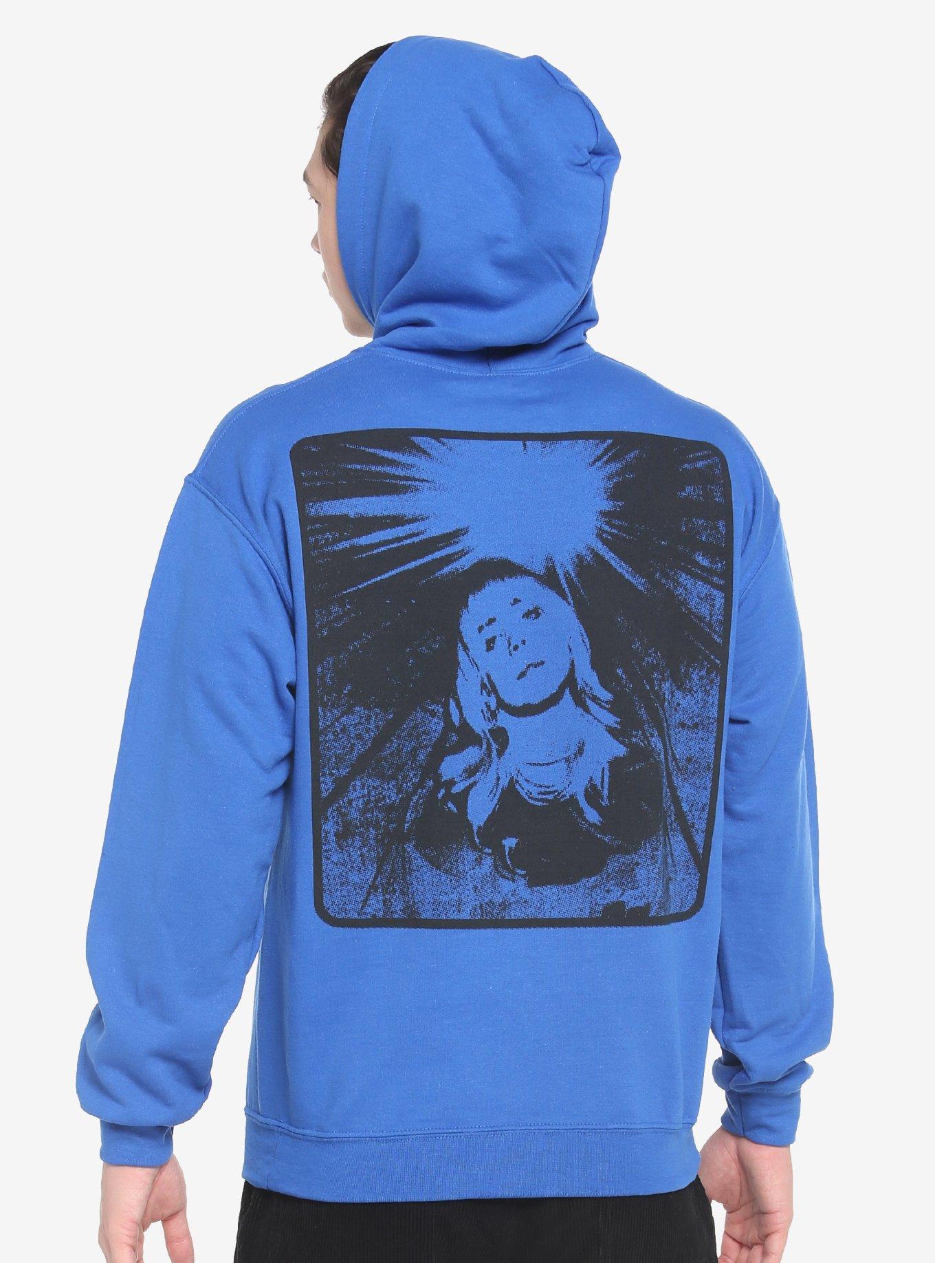 Billie Eilish Blue Portrait Hoodie, BABY BLUE, alternate